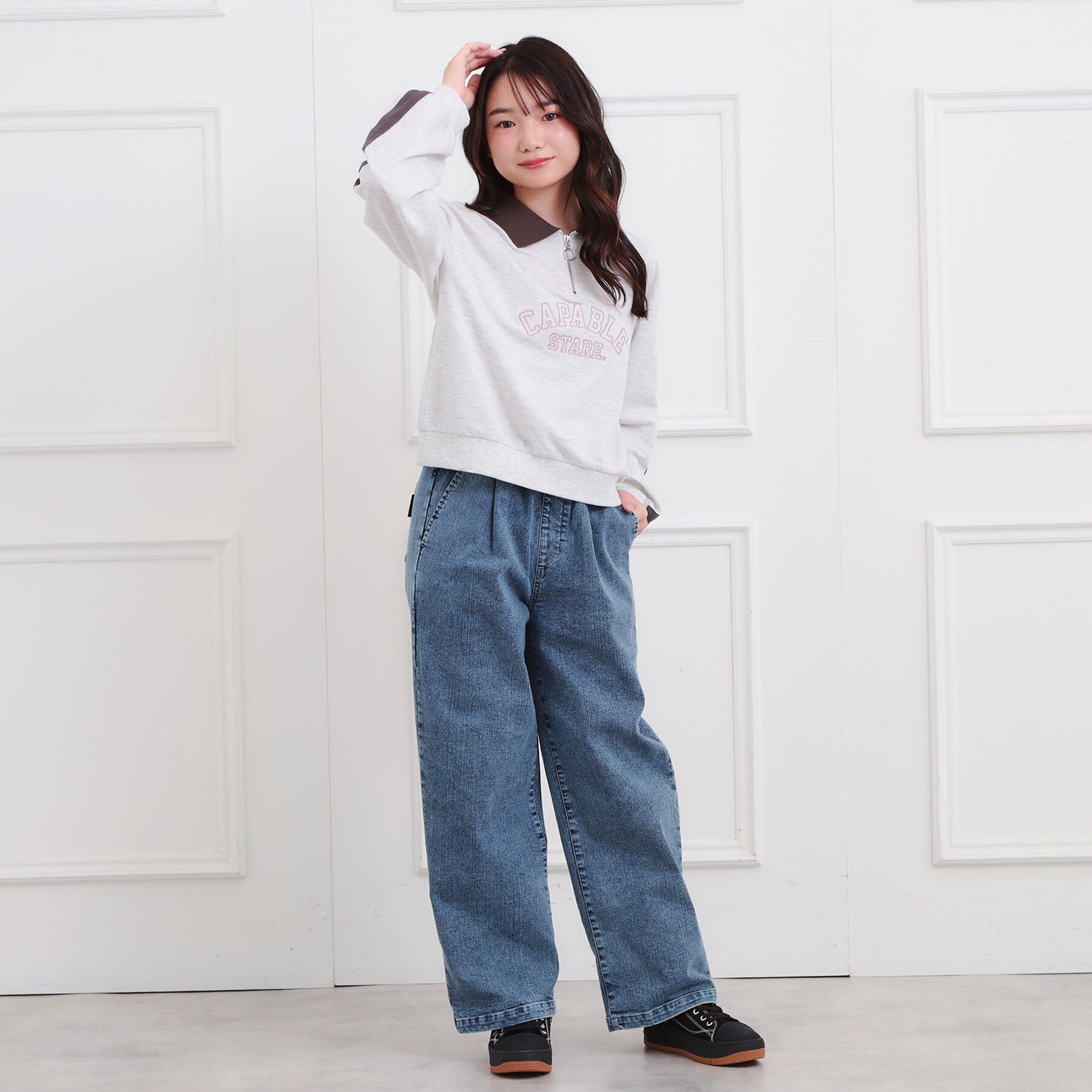 PINK-latte「裏起毛イージーロングパンツ」|その他|