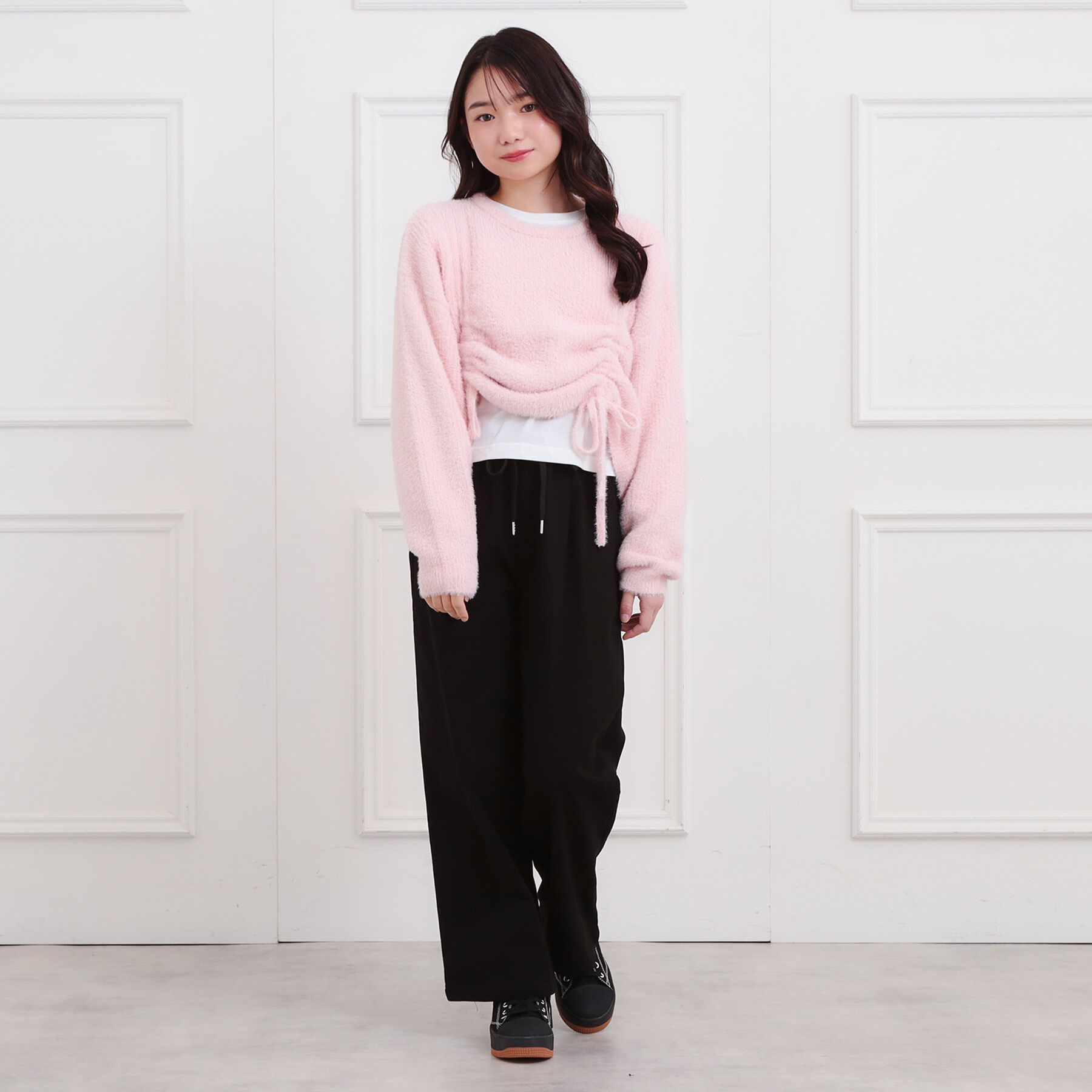 PINK-latte「裏起毛イージーロングパンツ」|その他|