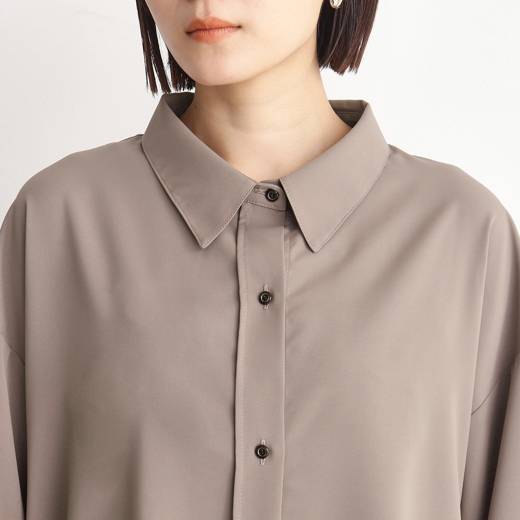 THE SHOP TK「【ラッシュガード/接触冷感/撥水/UVケア/洗える】MIZUGIWA_ラッシュガードシャツ」|シャツ・ブラウス|