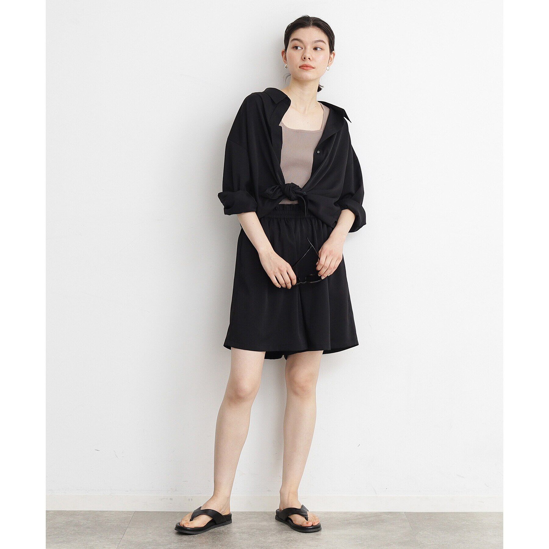 THE SHOP TK「【ラッシュガード/接触冷感/撥水/UVケア/洗える】MIZUGIWA_ラッシュガードシャツ」|シャツ・ブラウス|