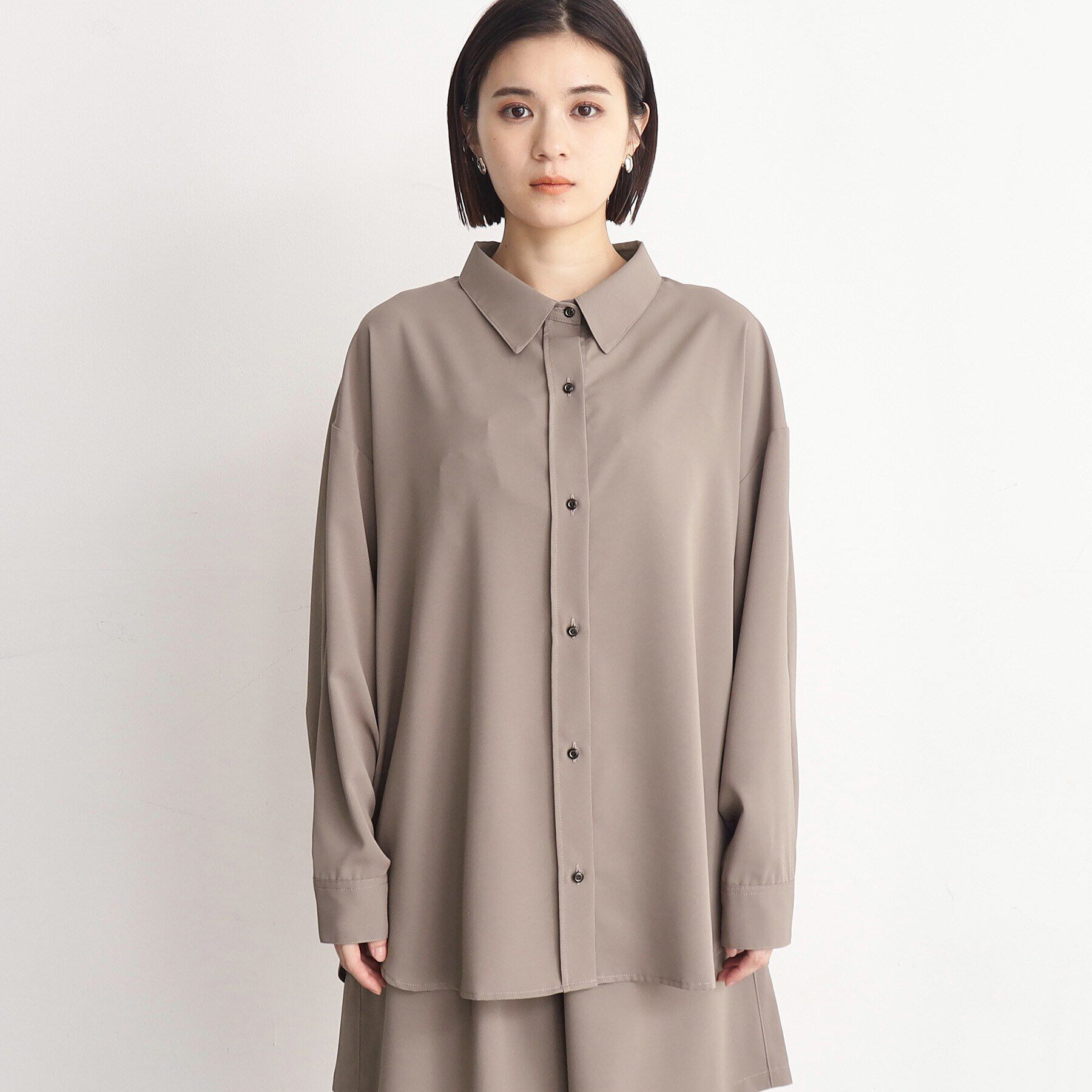 THE SHOP TK「【ラッシュガード/接触冷感/撥水/UVケア/洗える】MIZUGIWA_ラッシュガードシャツ」|シャツ・ブラウス|