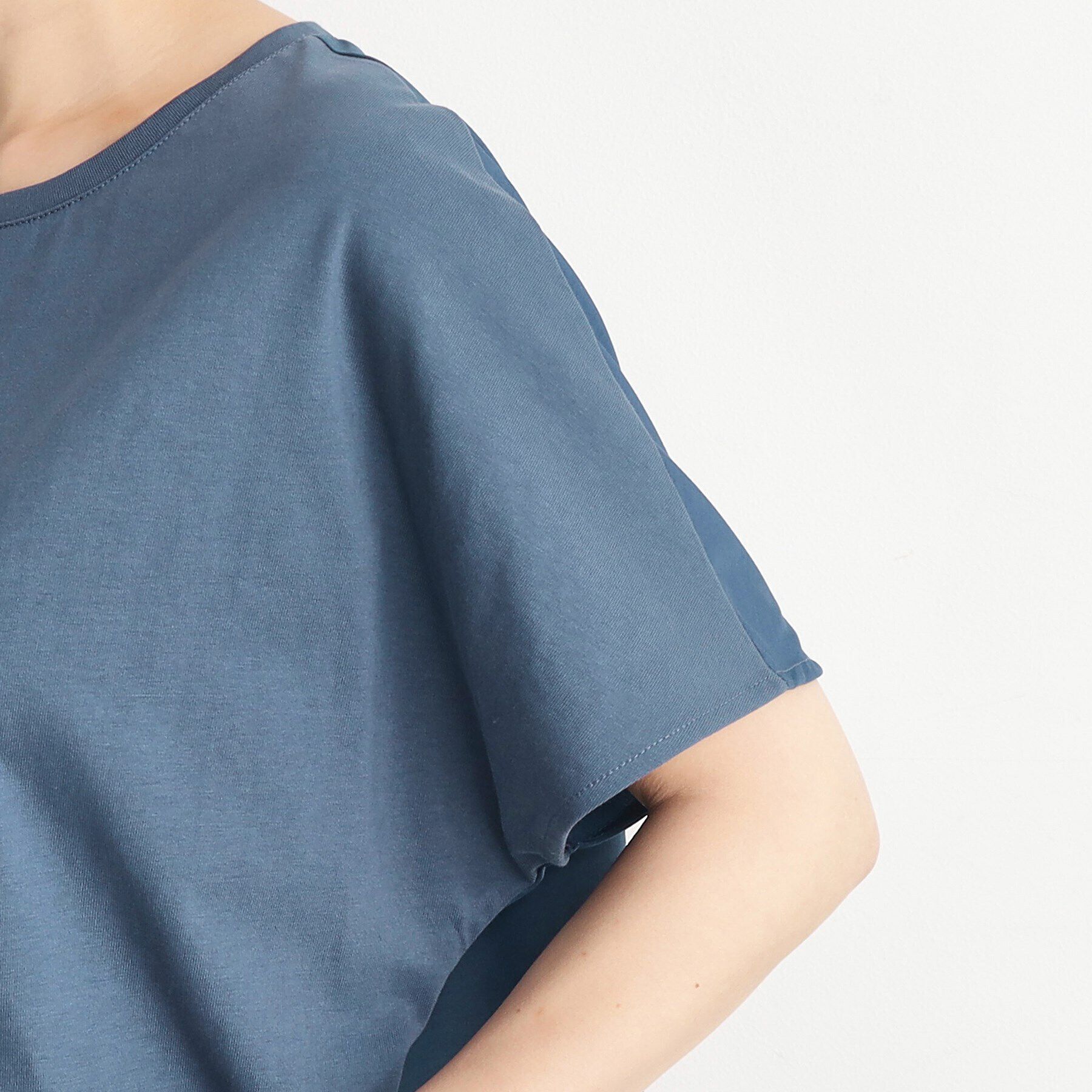 THE SHOP TK「バックギャザー切り替えワンピース【洗える】」|ワンピース|