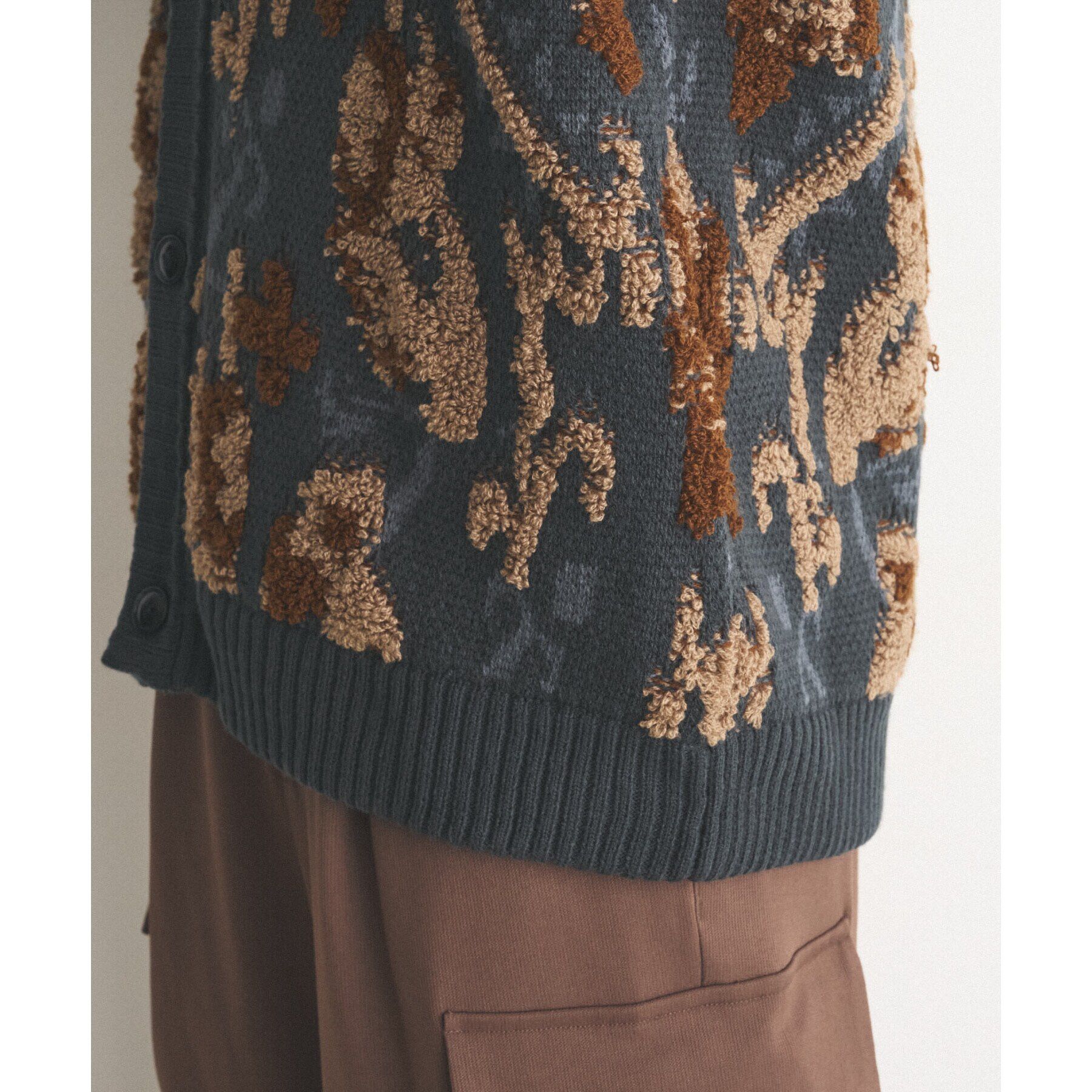 THE SHOP TK「サガラ刺繍ニットカーディガン」|カーディガン|