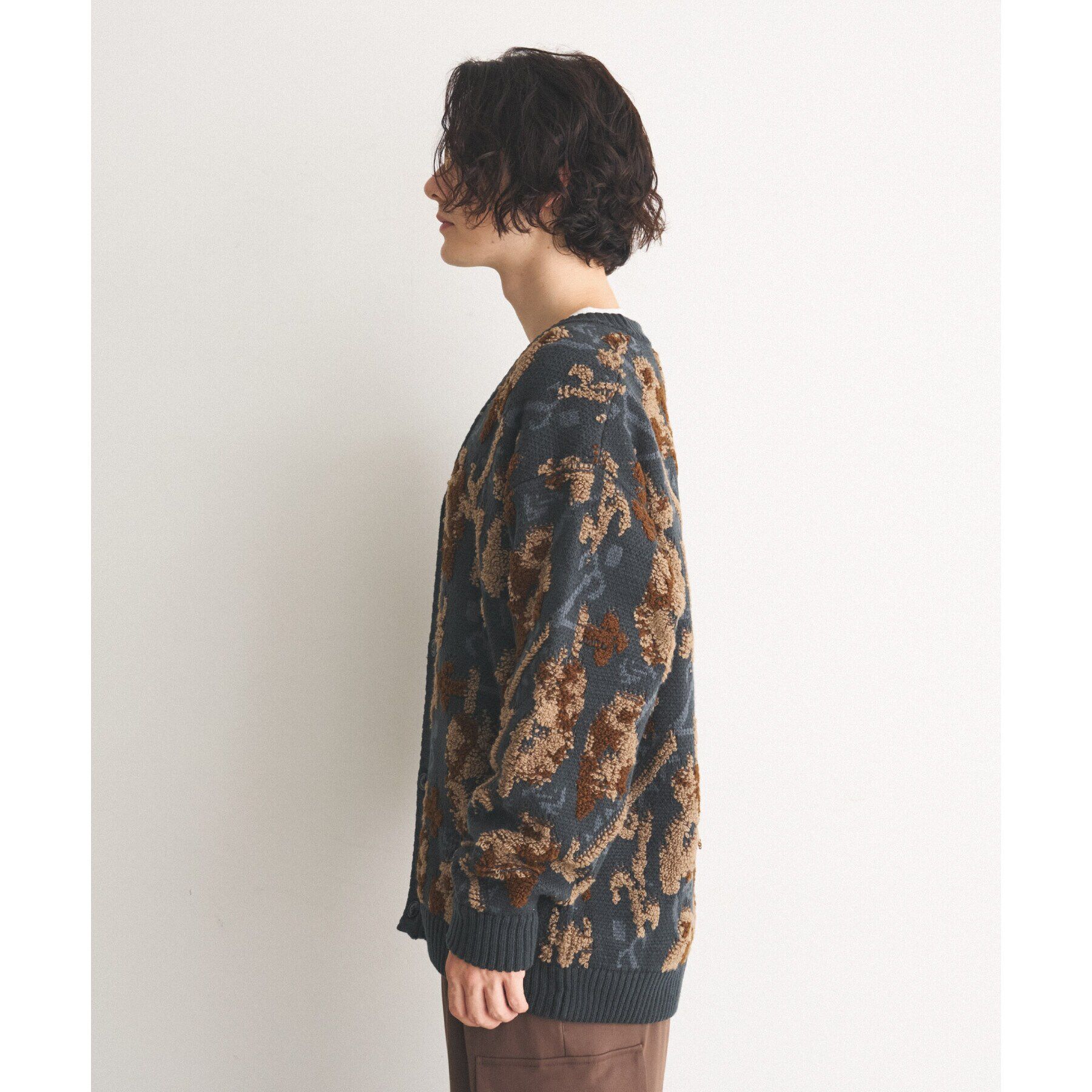 THE SHOP TK「サガラ刺繍ニットカーディガン」|カーディガン|