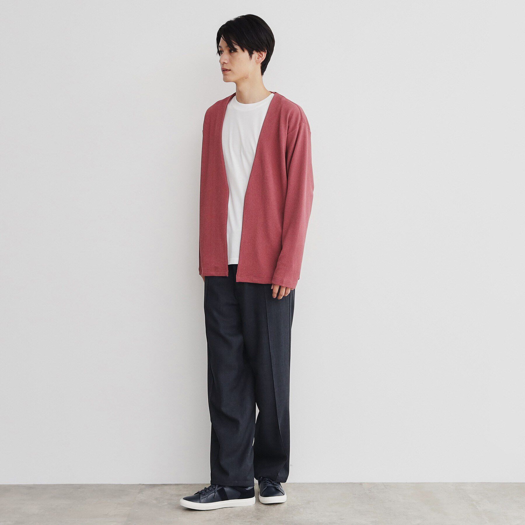 THE SHOP TK「レザー調シューレーススニーカー」|ビジネス・ドレスシューズ|