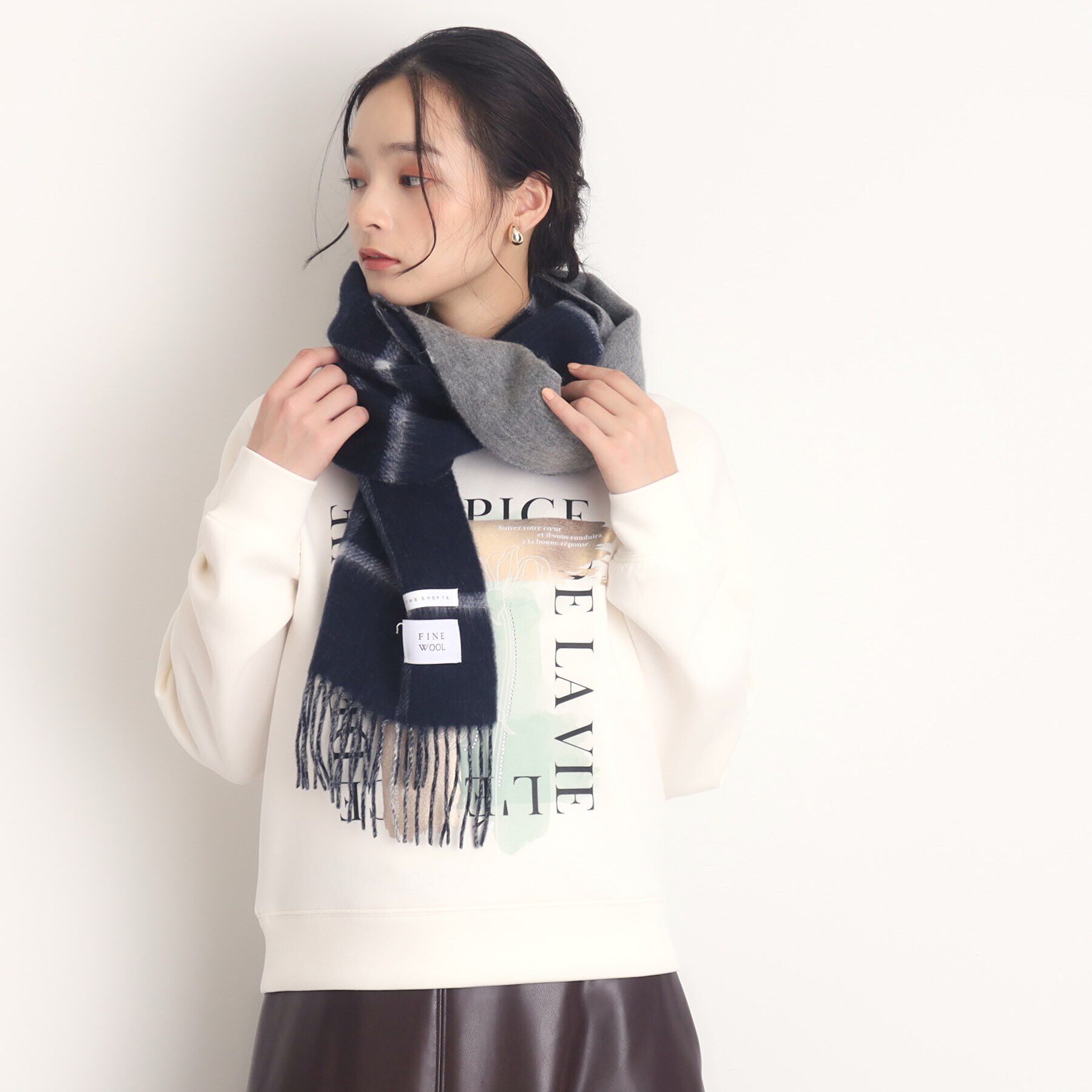 THE SHOP TK「【大人カジュアルが叶う】アートロゴプルオーバー/洗える」|Tシャツ・カットソー|