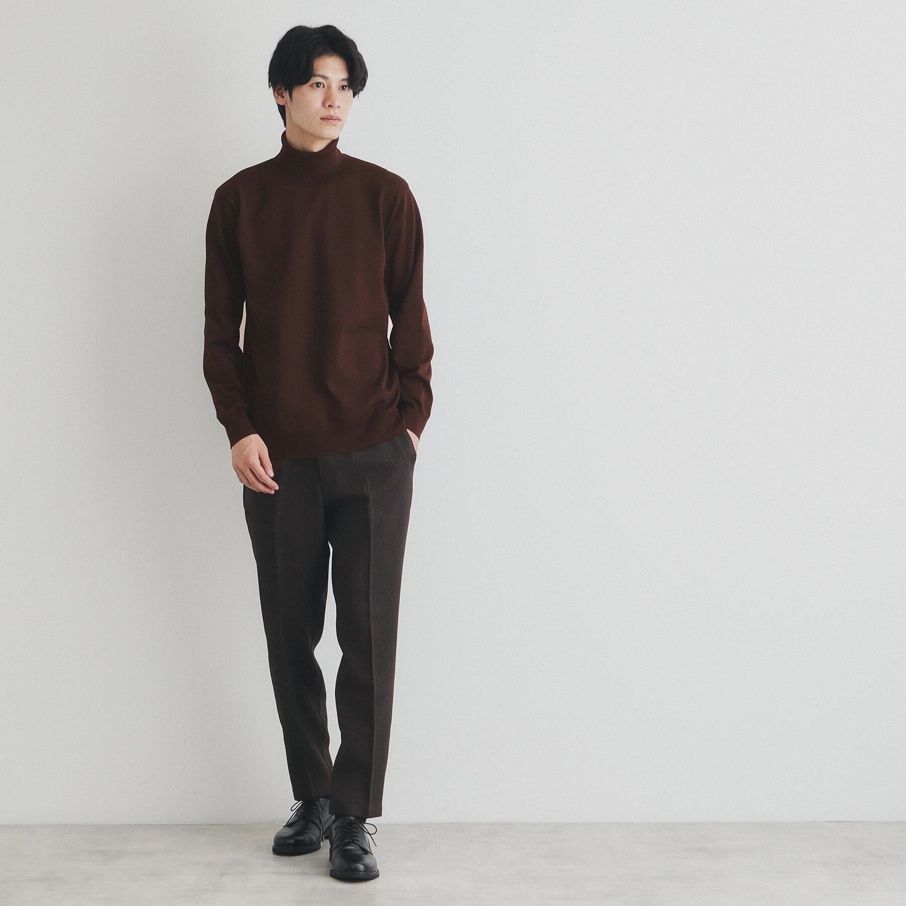 THE SHOP TK「ライトポリタートルニット」|ニット・セーター|