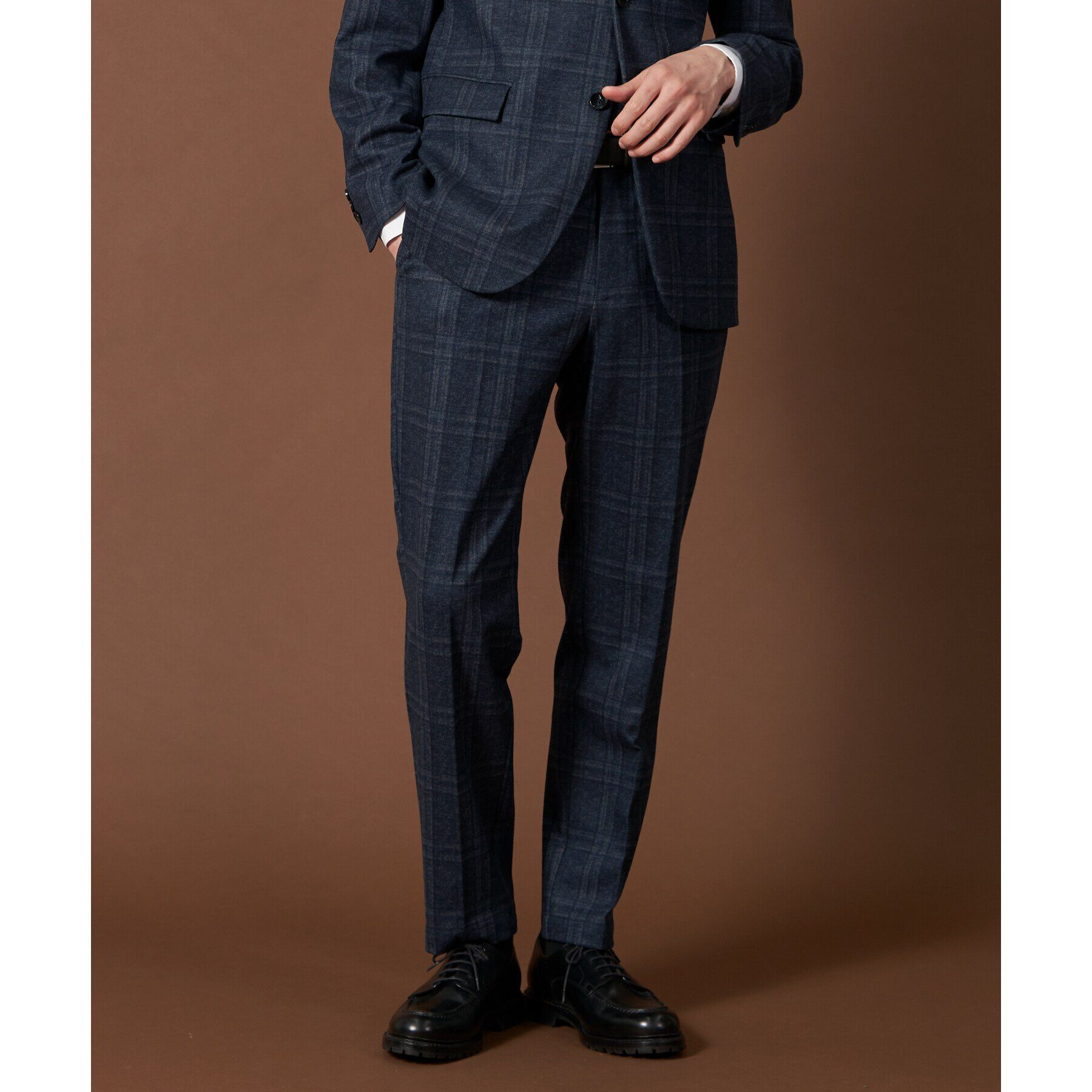 THE SHOP TK「起毛TRジャージスラックス 【セットアップ可/ビジネス対応/ストレッチ】」|その他|ネイビー(294)