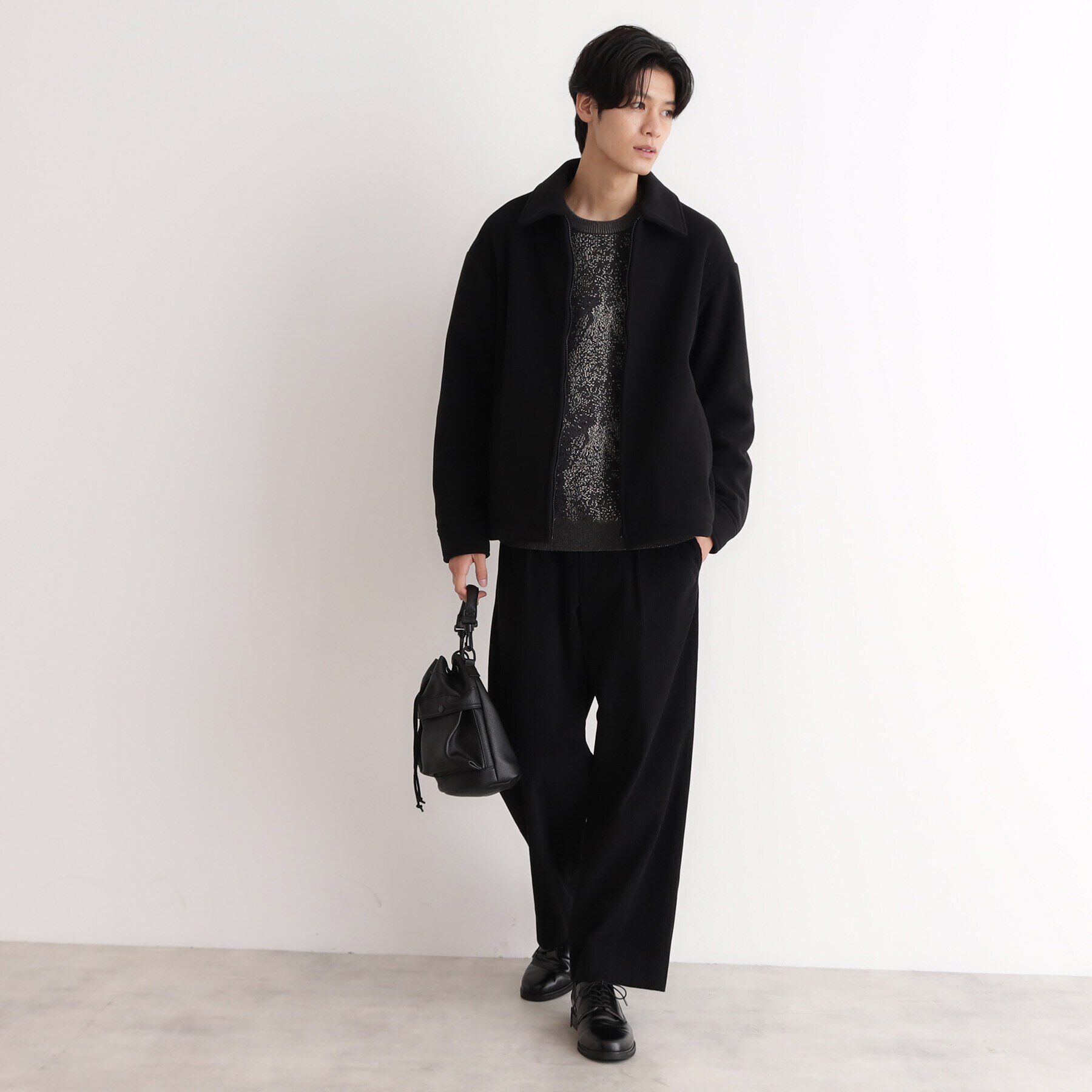 THE SHOP TK「マイクロフリースジャケット 光吸収発熱機能／洗える」|ブルゾン・スタジャン|