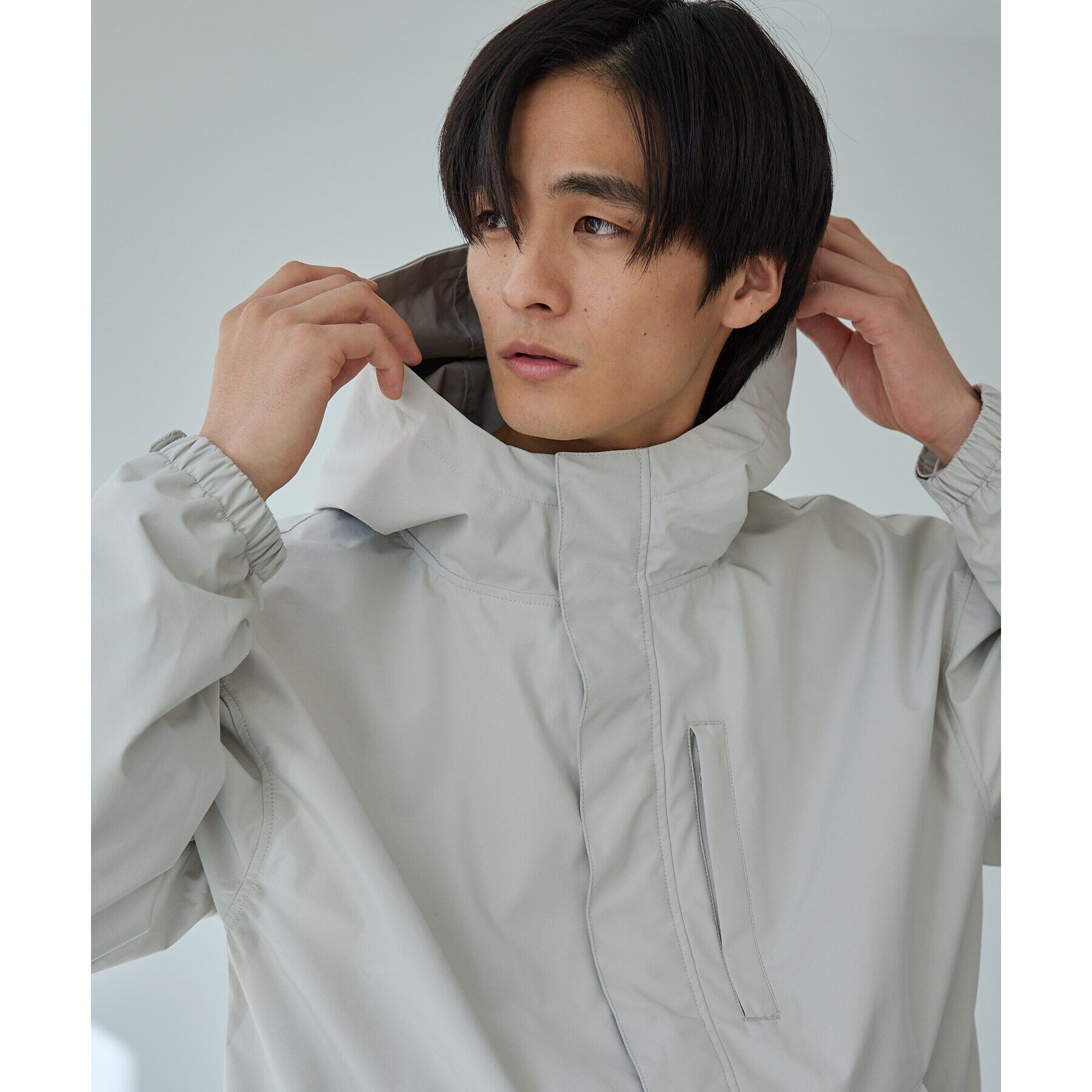 THE SHOP TK「3レイヤーマウンテンパーカ　防風機能」|ブルゾン・スタジャン|グレージュ(050)