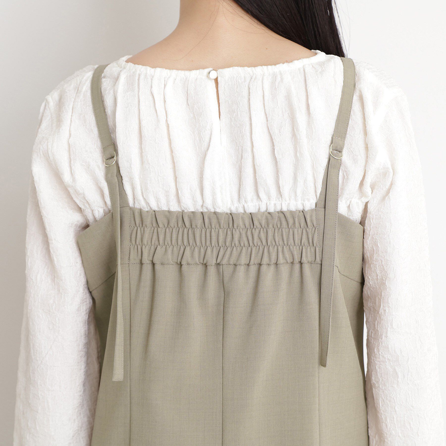 THE SHOP TK「麻調キャミビスチェ【洗濯機OK】」|キャミソール|