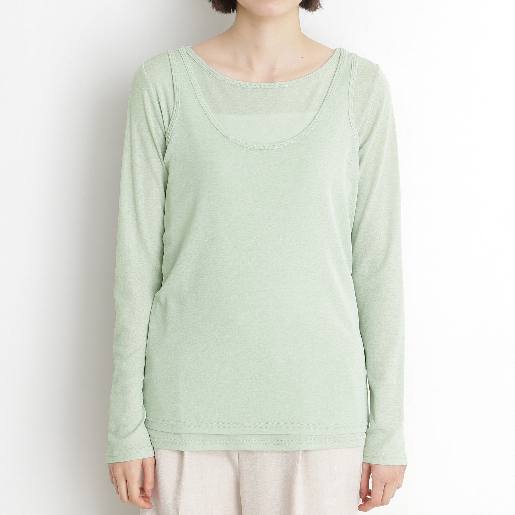 THE SHOP TK「シアーフライスレイヤード　【セットアイテム】」|Tシャツ・カットソー|