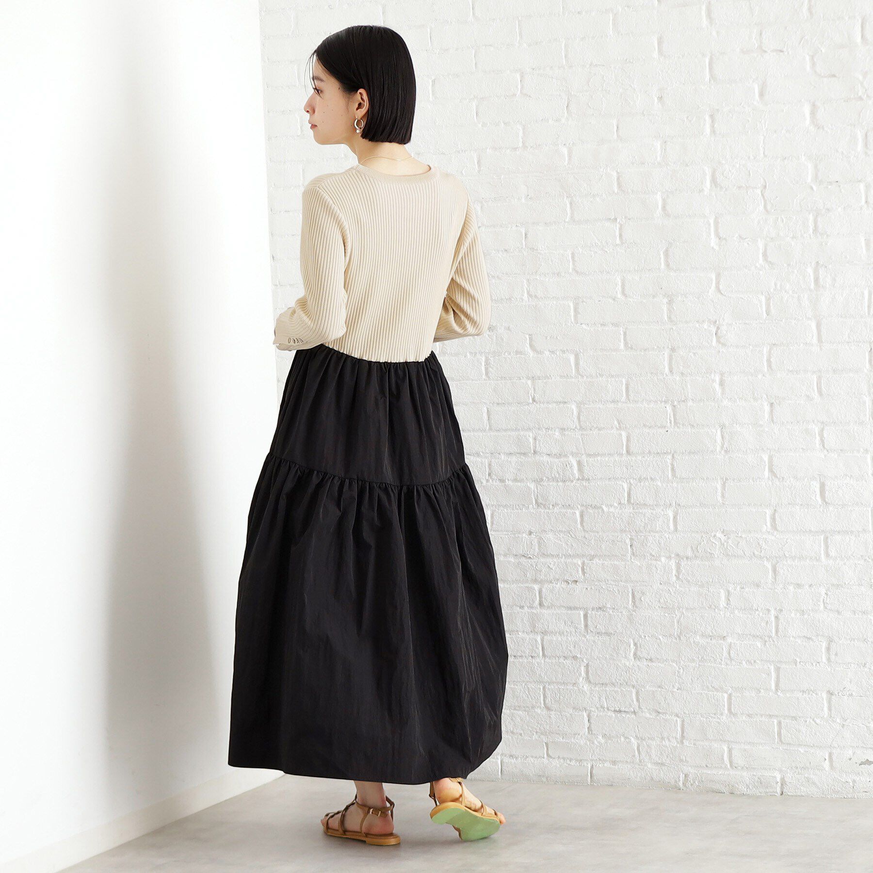 THE SHOP TK「ニットドッキングワンピース【洗える】」|ワンピース|