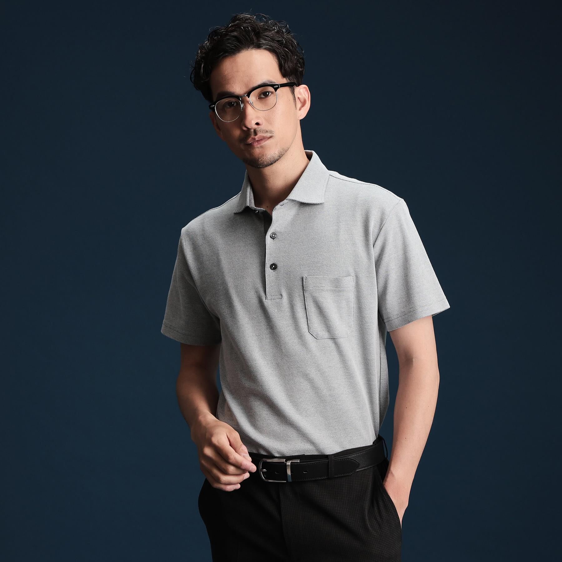 THE SHOP TK「MADE IN JAPANポロシャツ」|ポロシャツ|グレー(094)