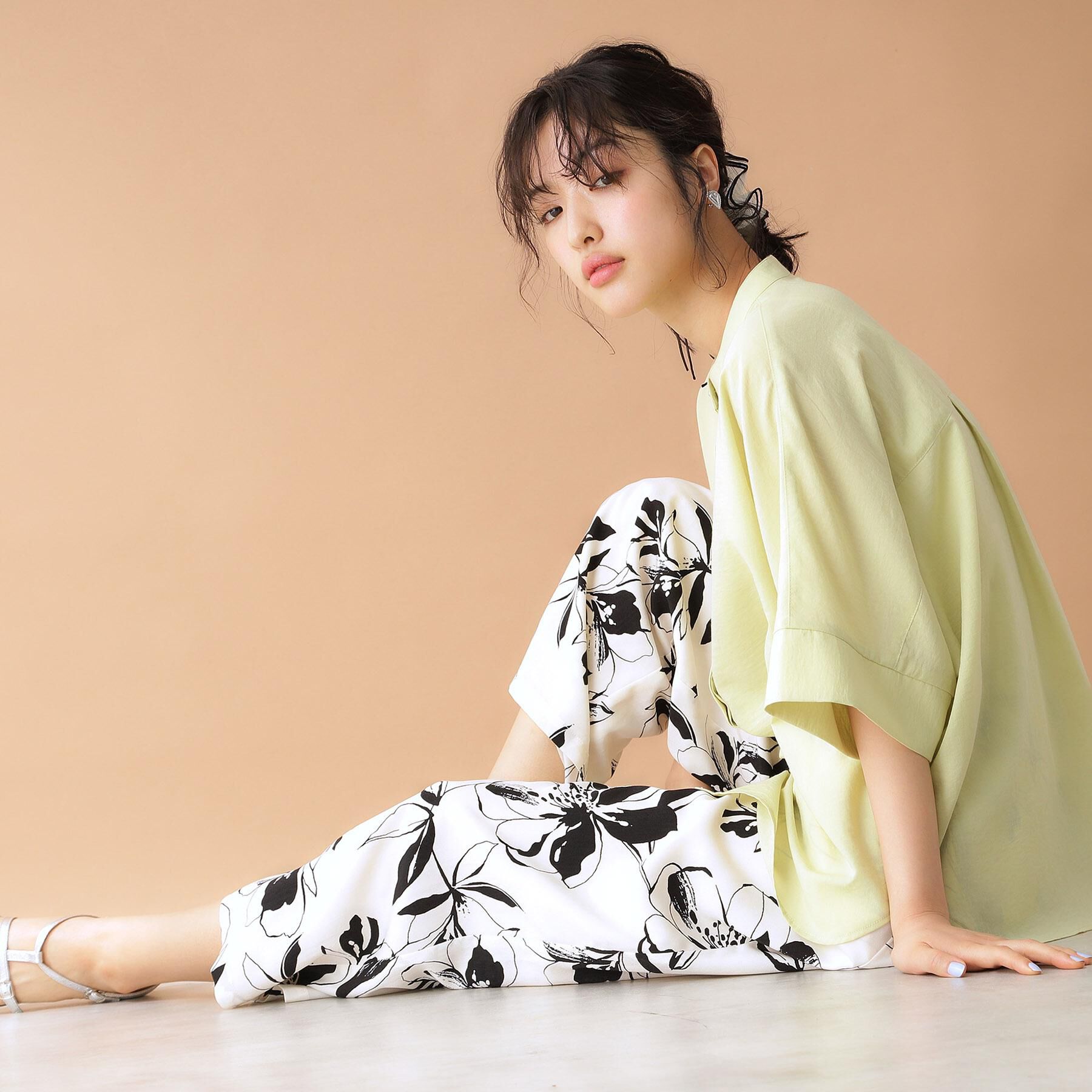 THE SHOP TK「フラワープリントイージーパンツ【洗える】」|その他|