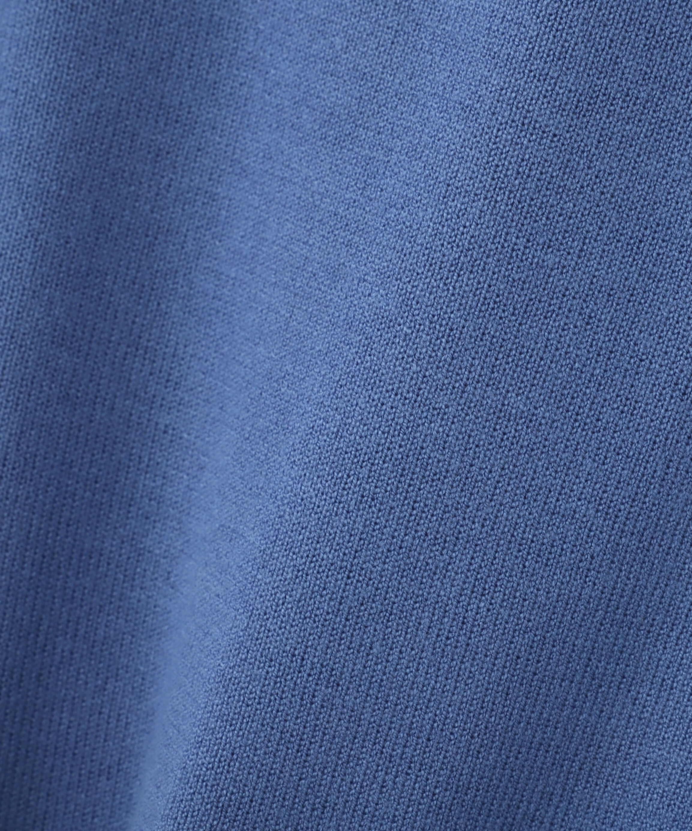  「総針クルーネック五分袖ニット」|ニット・セーター|