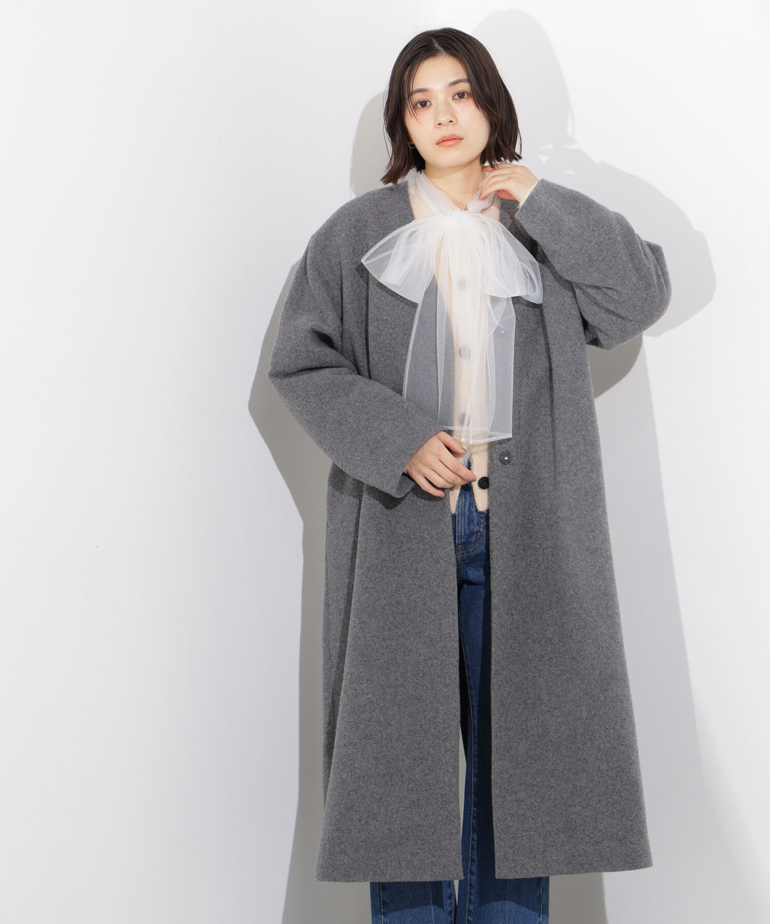  「カラーレスロングコート」|その他|