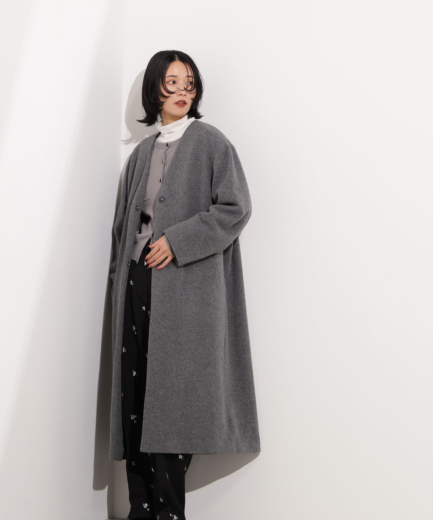  「カラーレスロングコート」|その他|