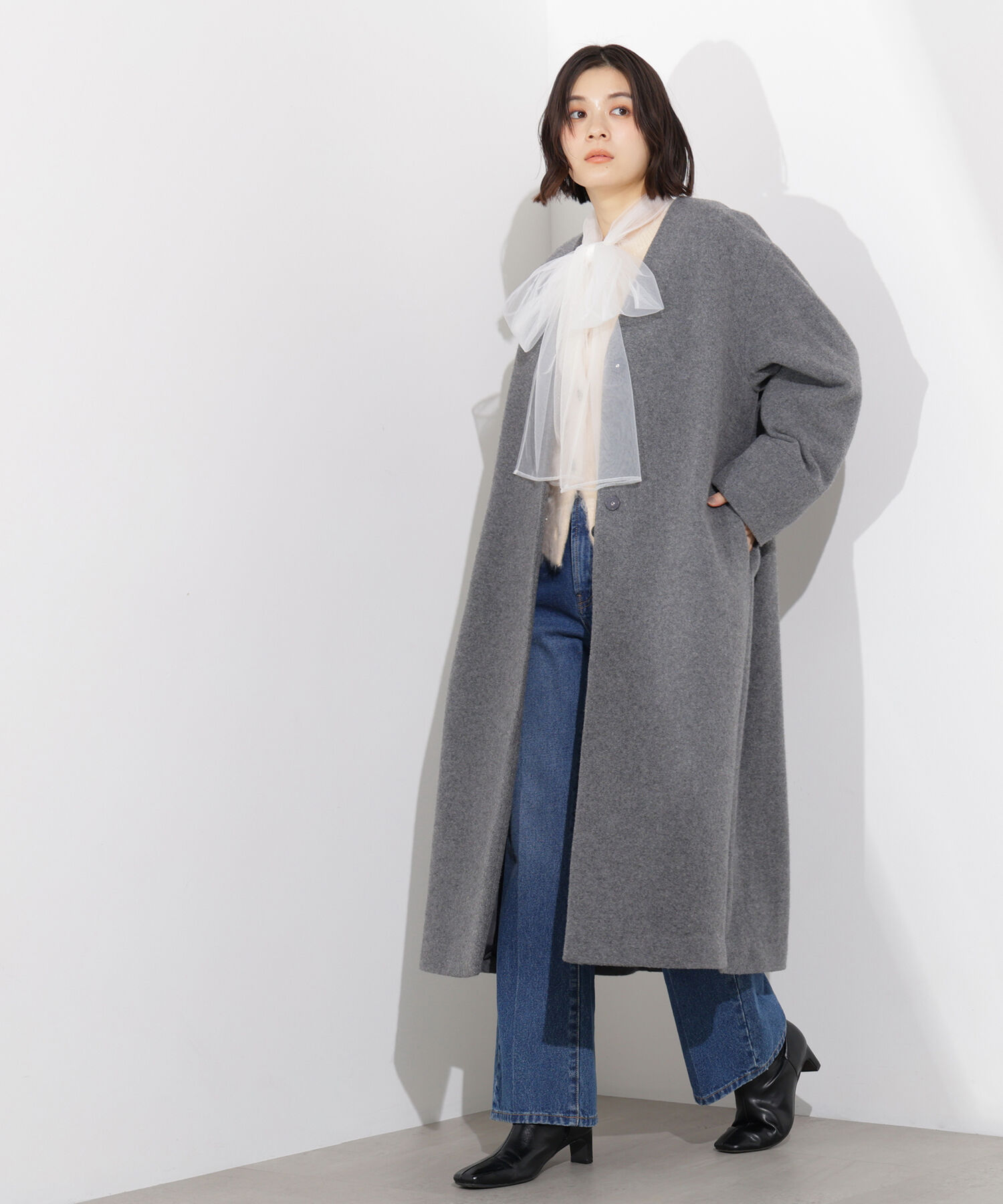  「カラーレスロングコート」|その他|