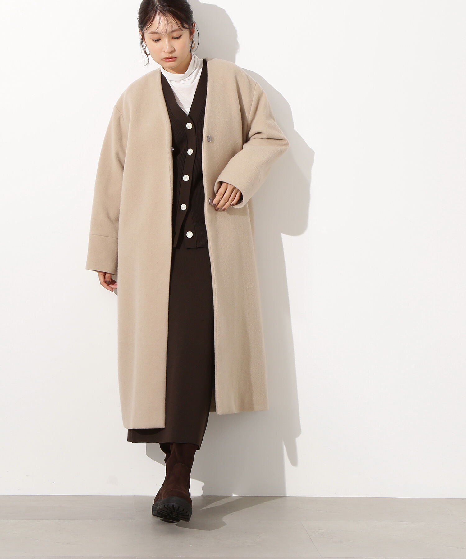  「カラーレスロングコート」|その他|