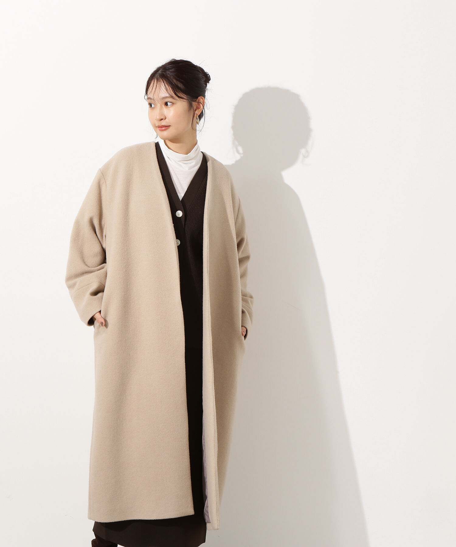  「カラーレスロングコート」|その他|