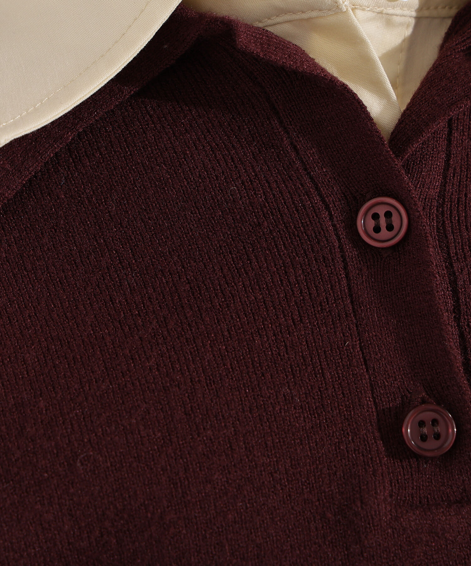  「シャツレイヤードニット」|ニット・セーター|