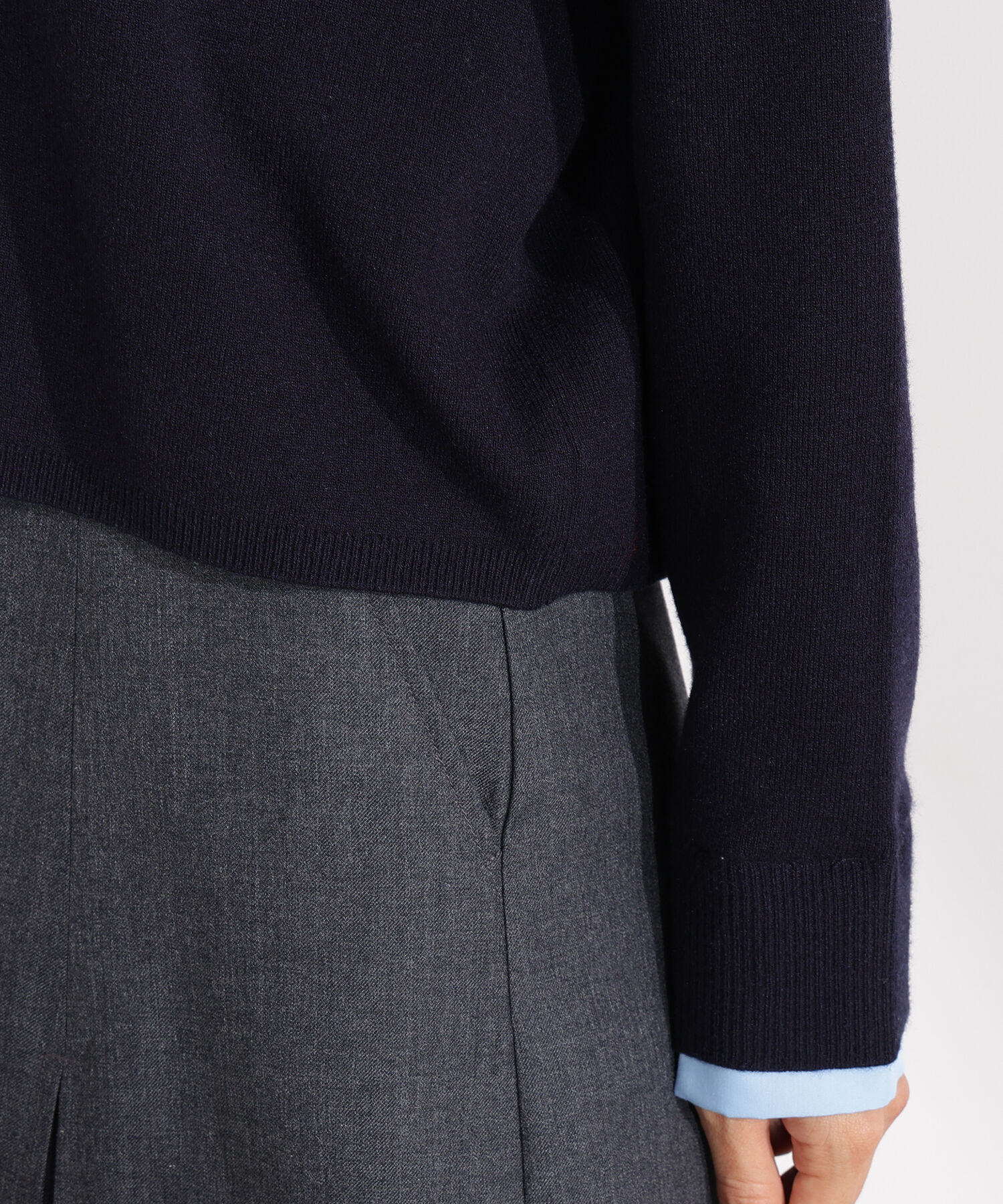  「シャツレイヤードニット」|ニット・セーター|