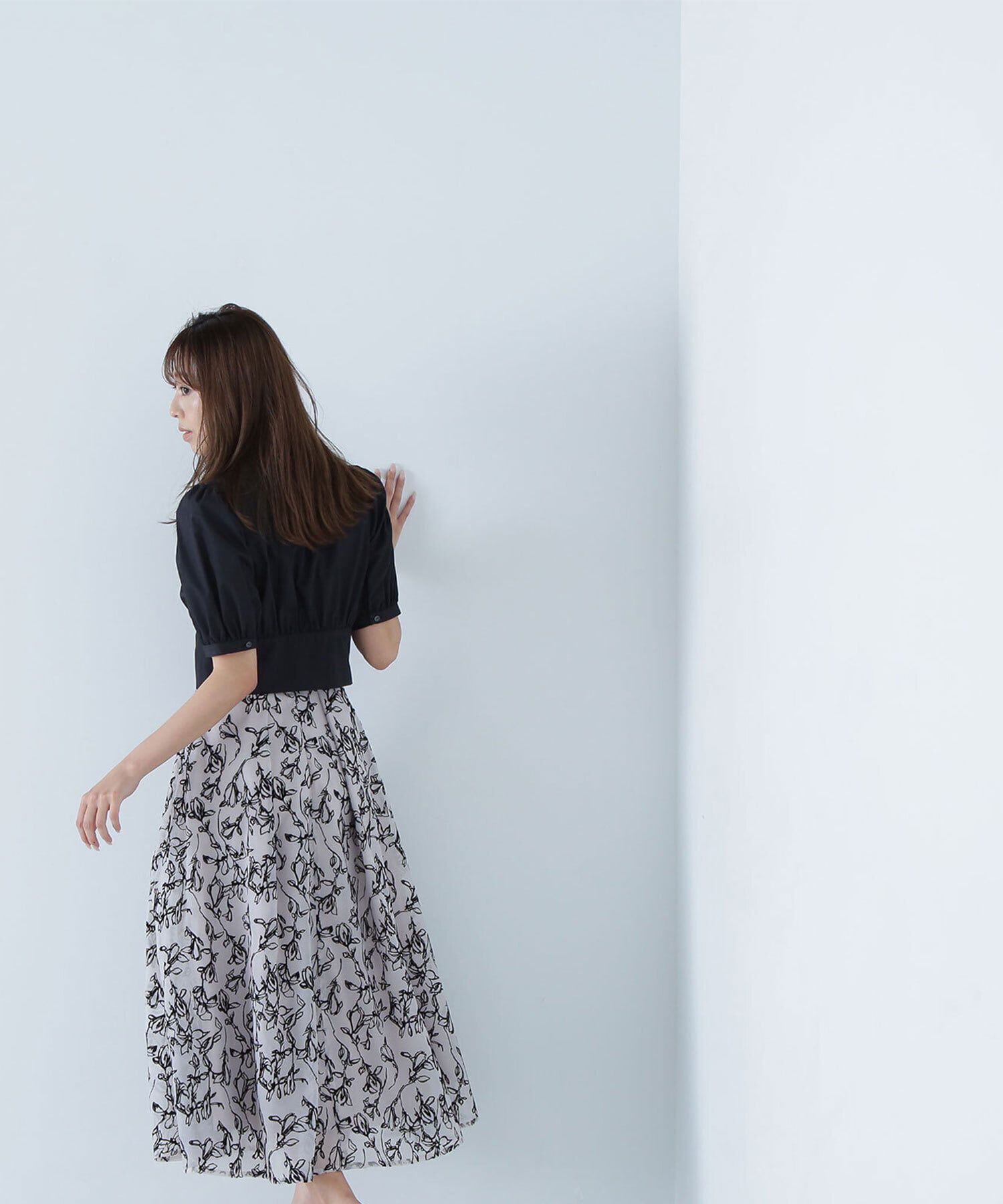  「シャツカラーコルセットブラウス」|シャツ・ブラウス|