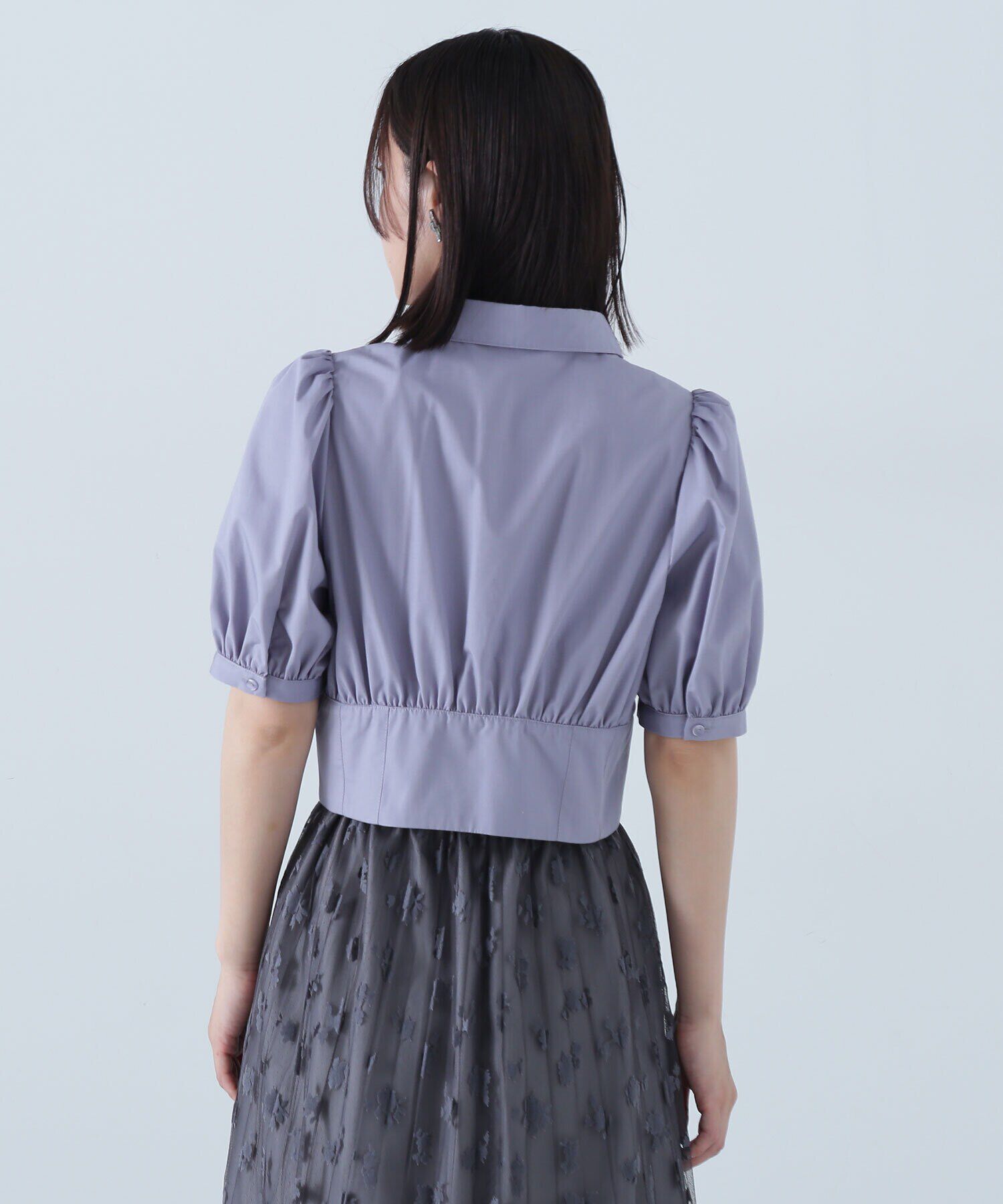 「シャツカラーコルセットブラウス」|シャツ・ブラウス|