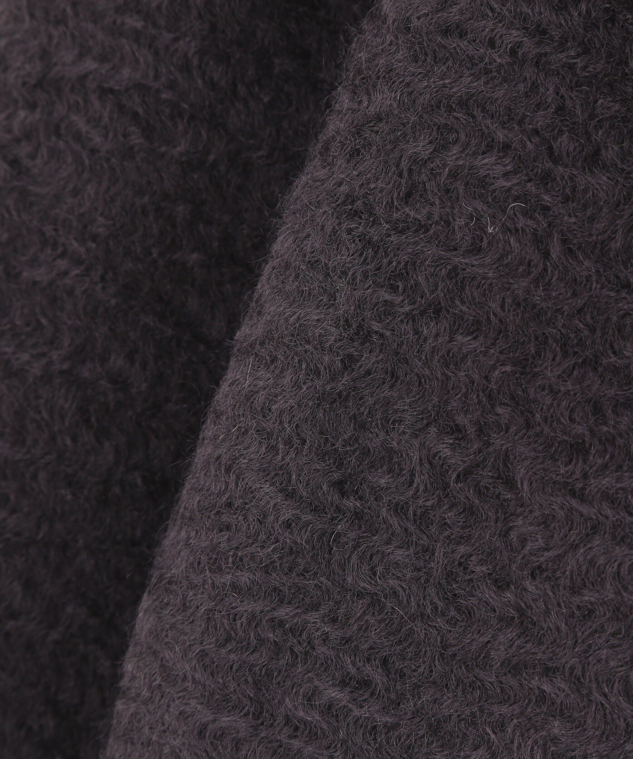  「ノーカラーウェーブシャギーブルゾン　24AW」|ブルゾン・スタジャン|