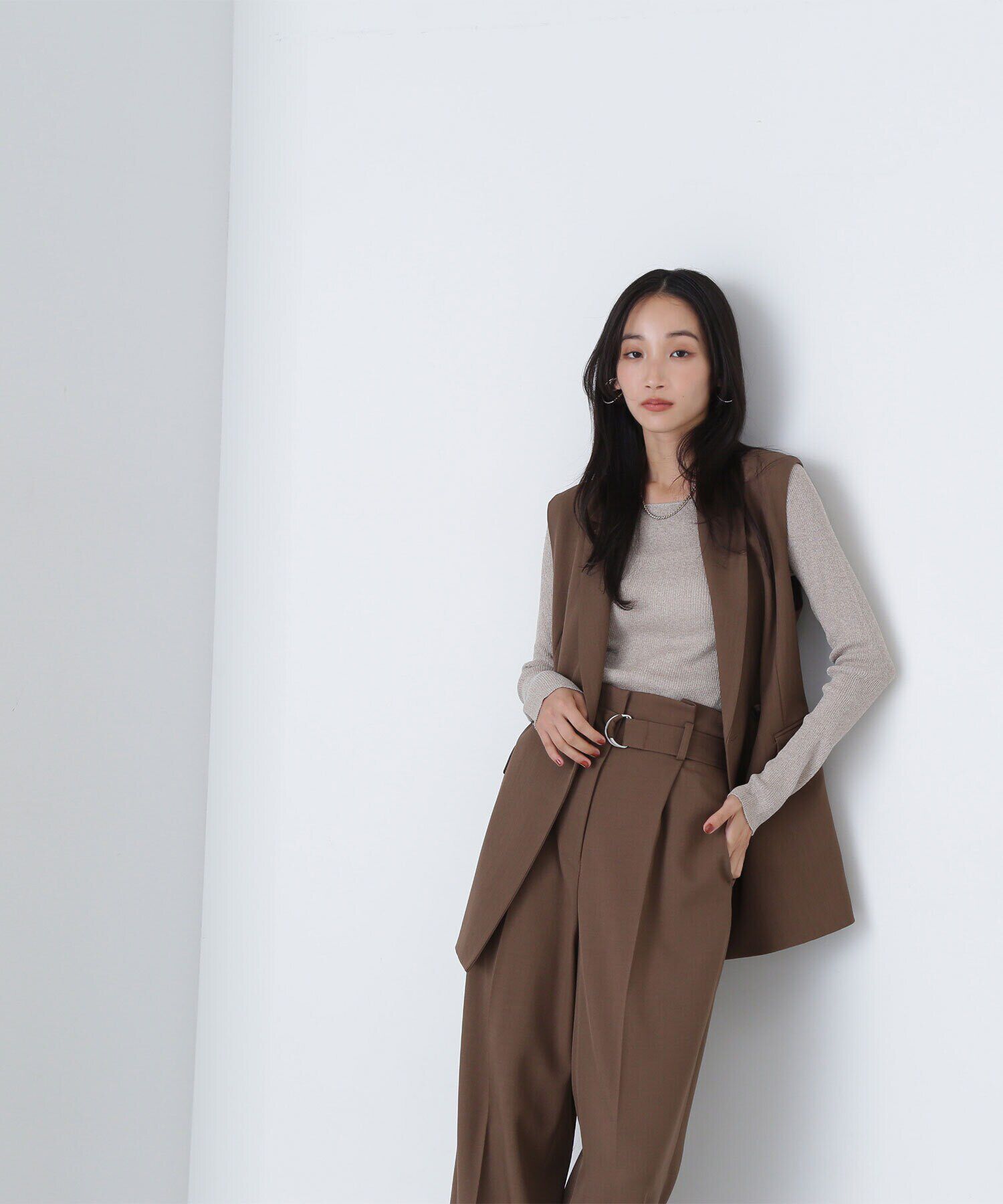  「＜クリアツイルセットアップシリーズ＞テーラードジレ」|ブルゾン・スタジャン|