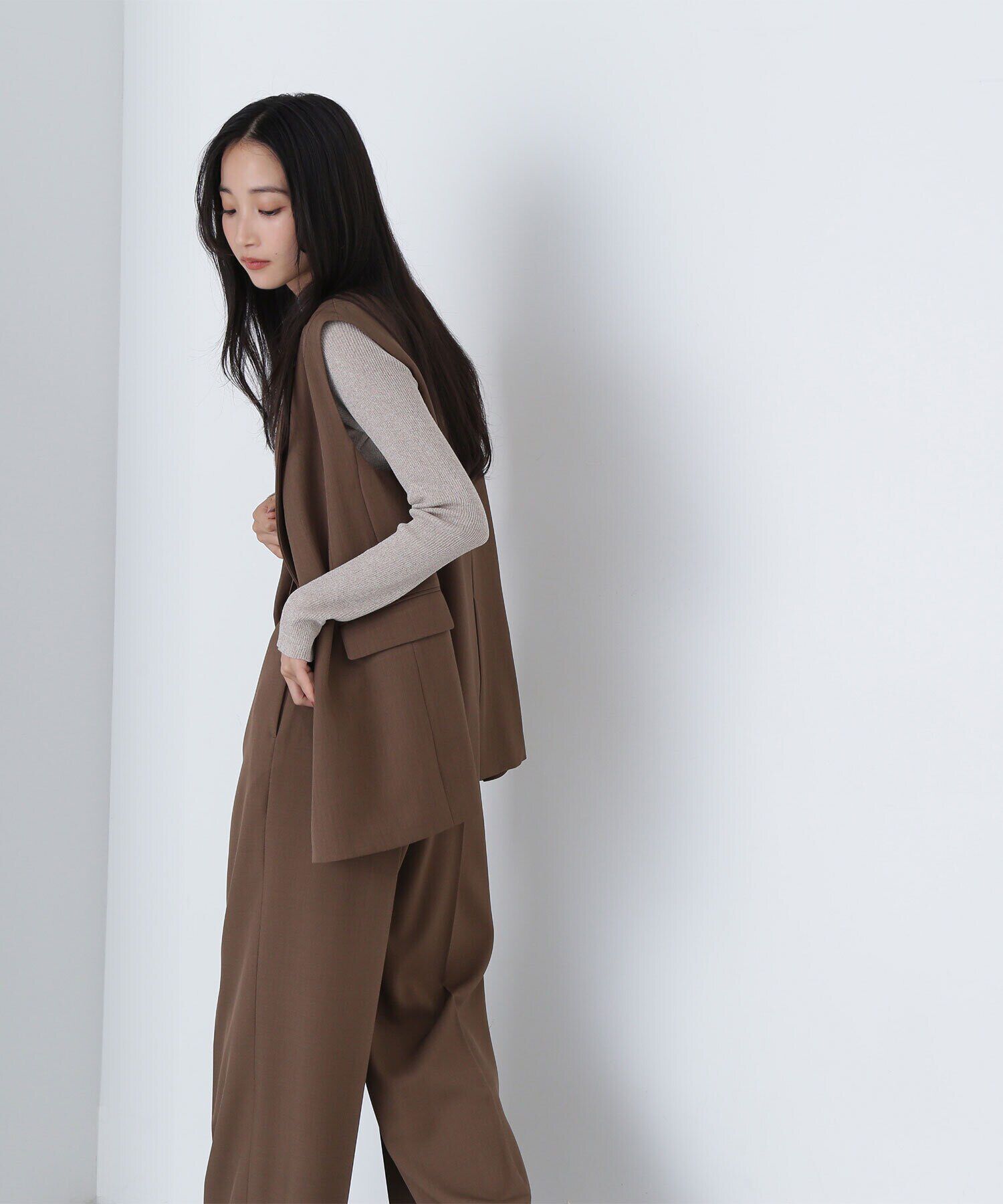  「＜クリアツイルセットアップシリーズ＞テーラードジレ」|ブルゾン・スタジャン|