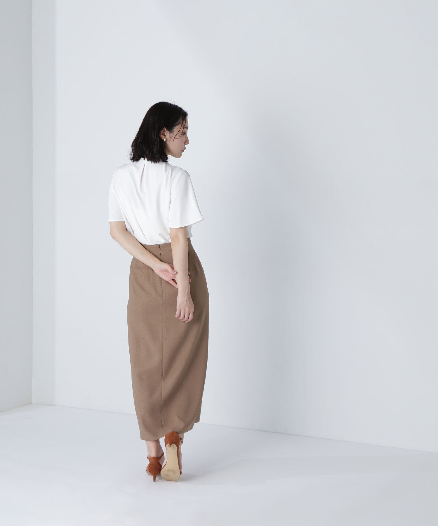  「フロントタックフレアスリーブブラウス」|シャツ・ブラウス|