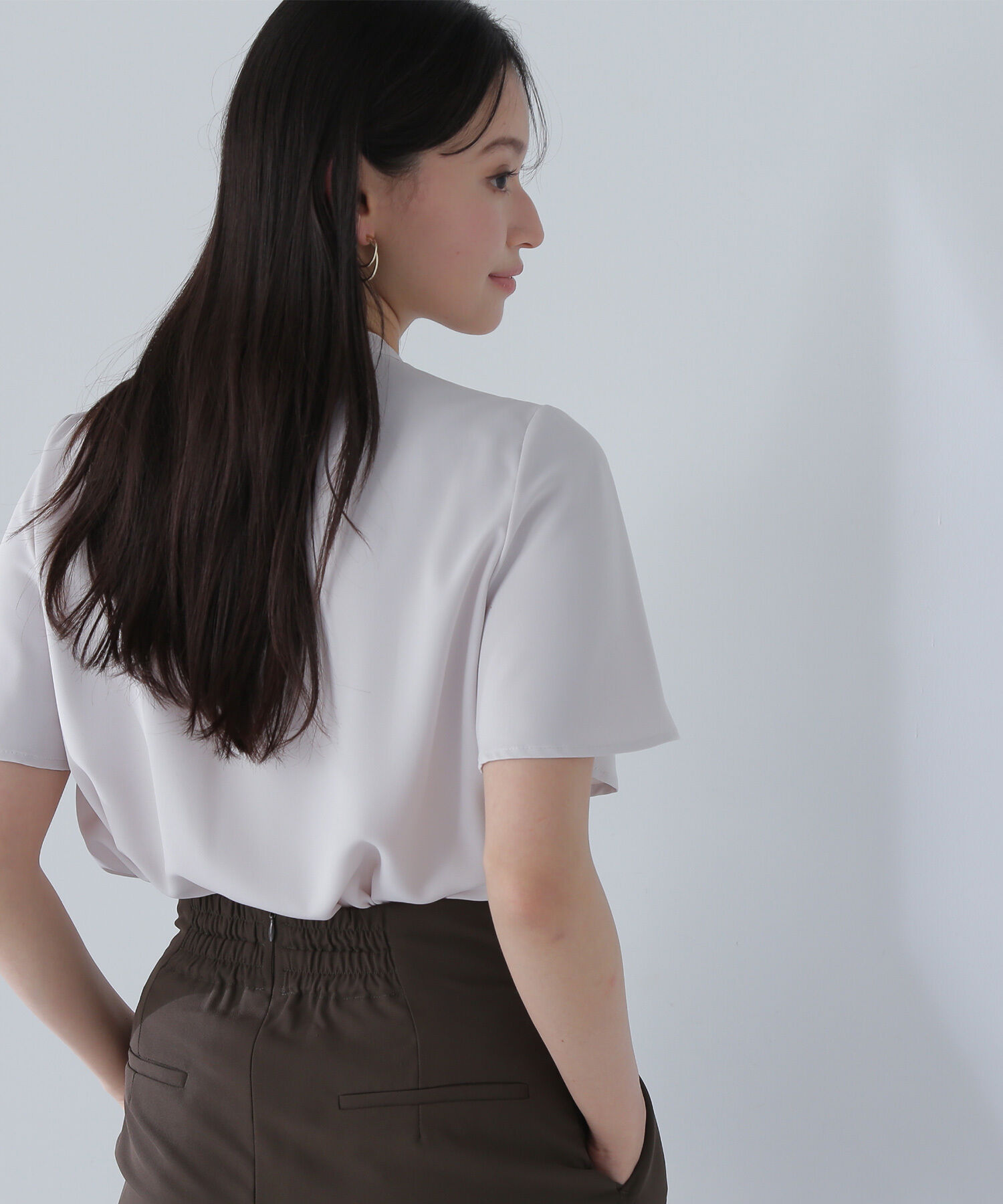  「フロントタックフレアスリーブブラウス」|シャツ・ブラウス|