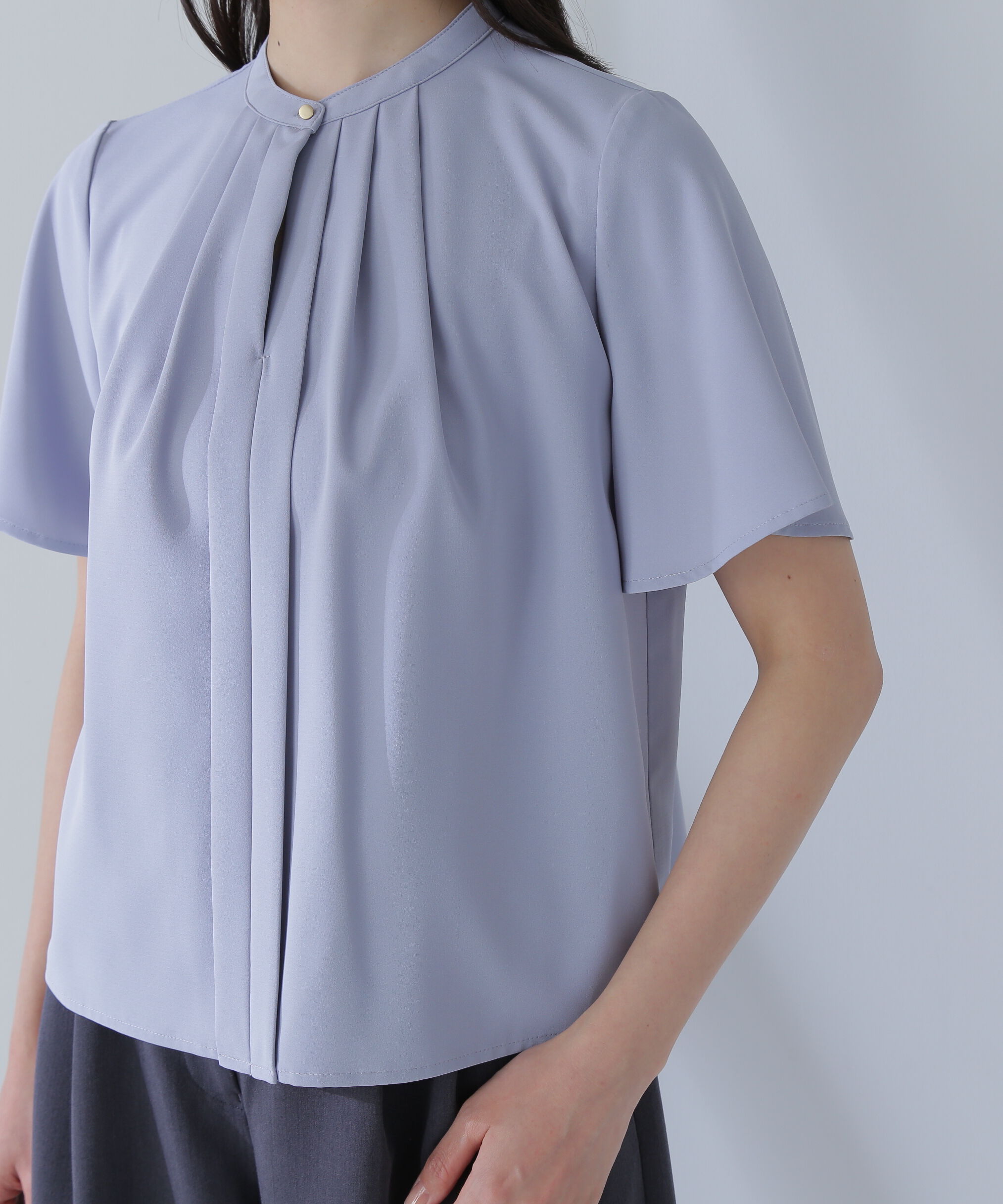  「フロントタックフレアスリーブブラウス」|シャツ・ブラウス|