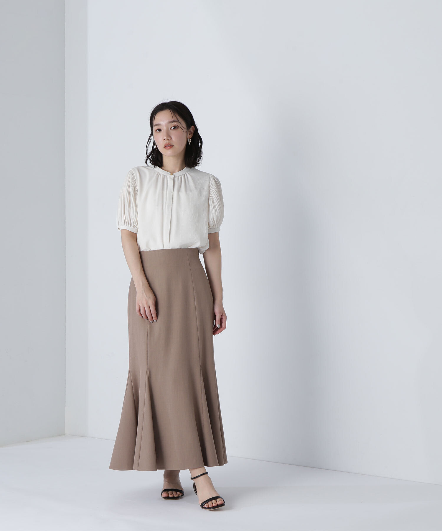  「メタルポイント楊柳ブラウス」|シャツ・ブラウス|