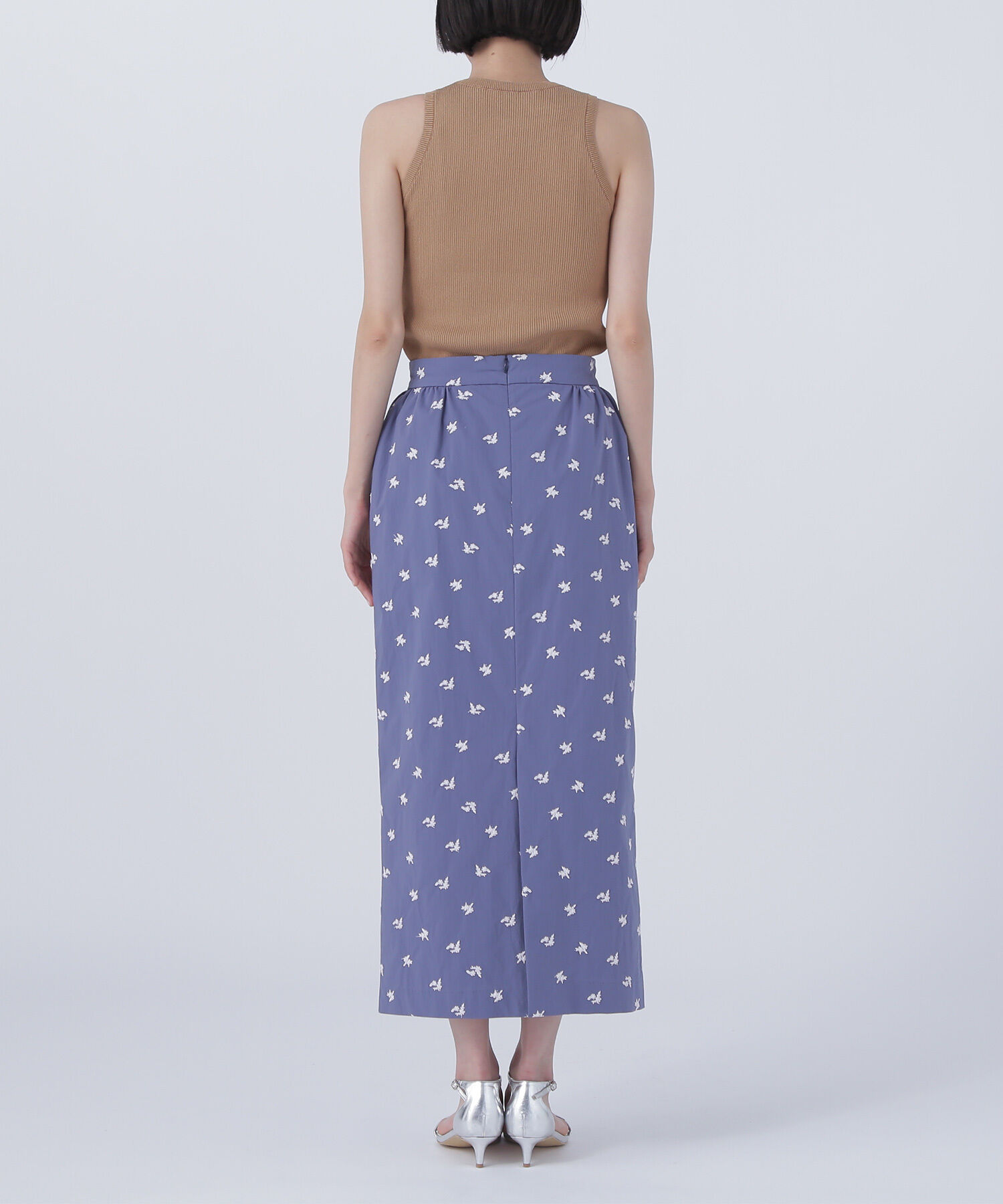  「エンブロイダリーシリーズ ナロースカート」|スカート|