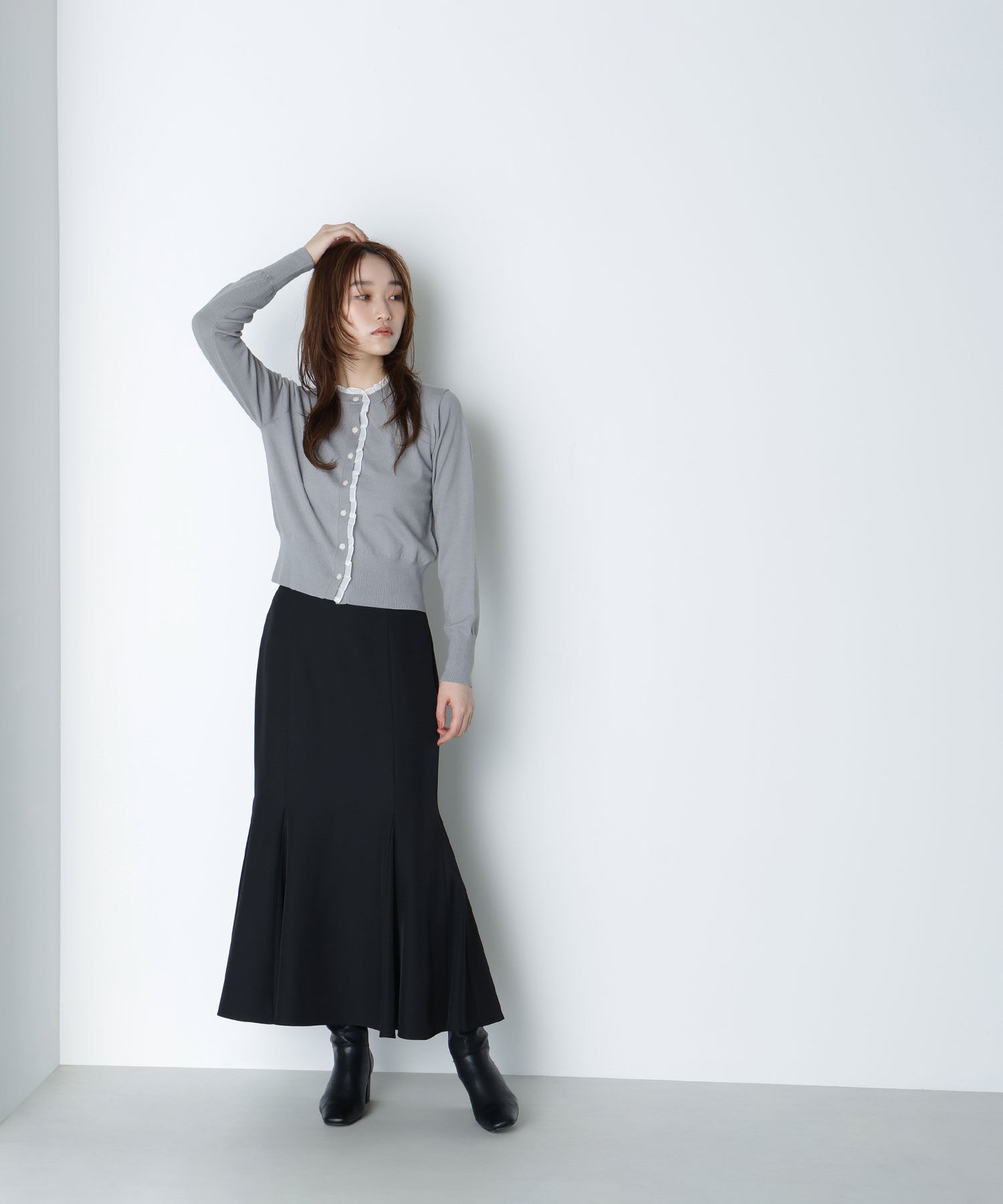  「ヘム切替マーメイドスカート」|スカート|