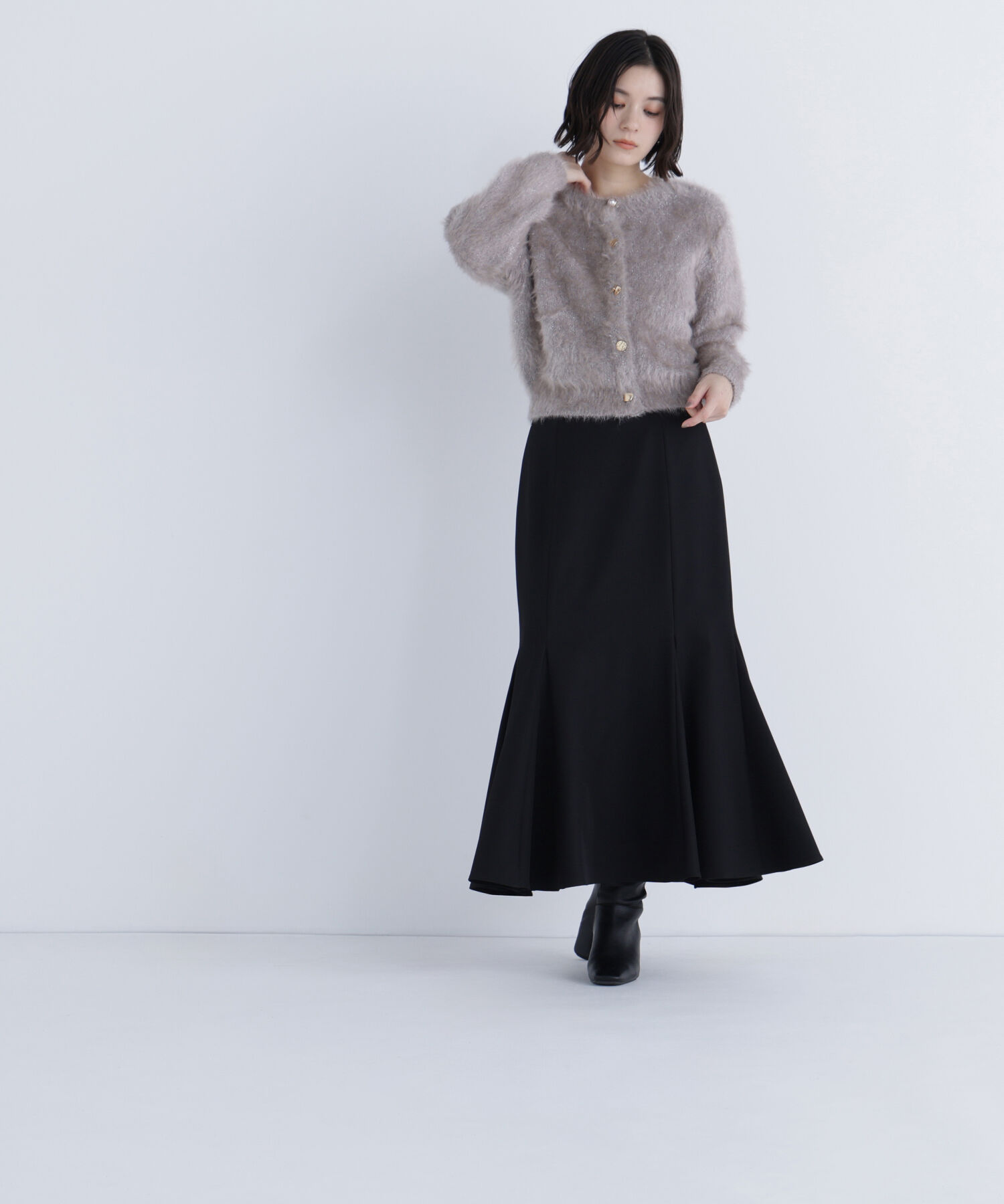  「ヘム切替マーメイドスカート」|スカート|