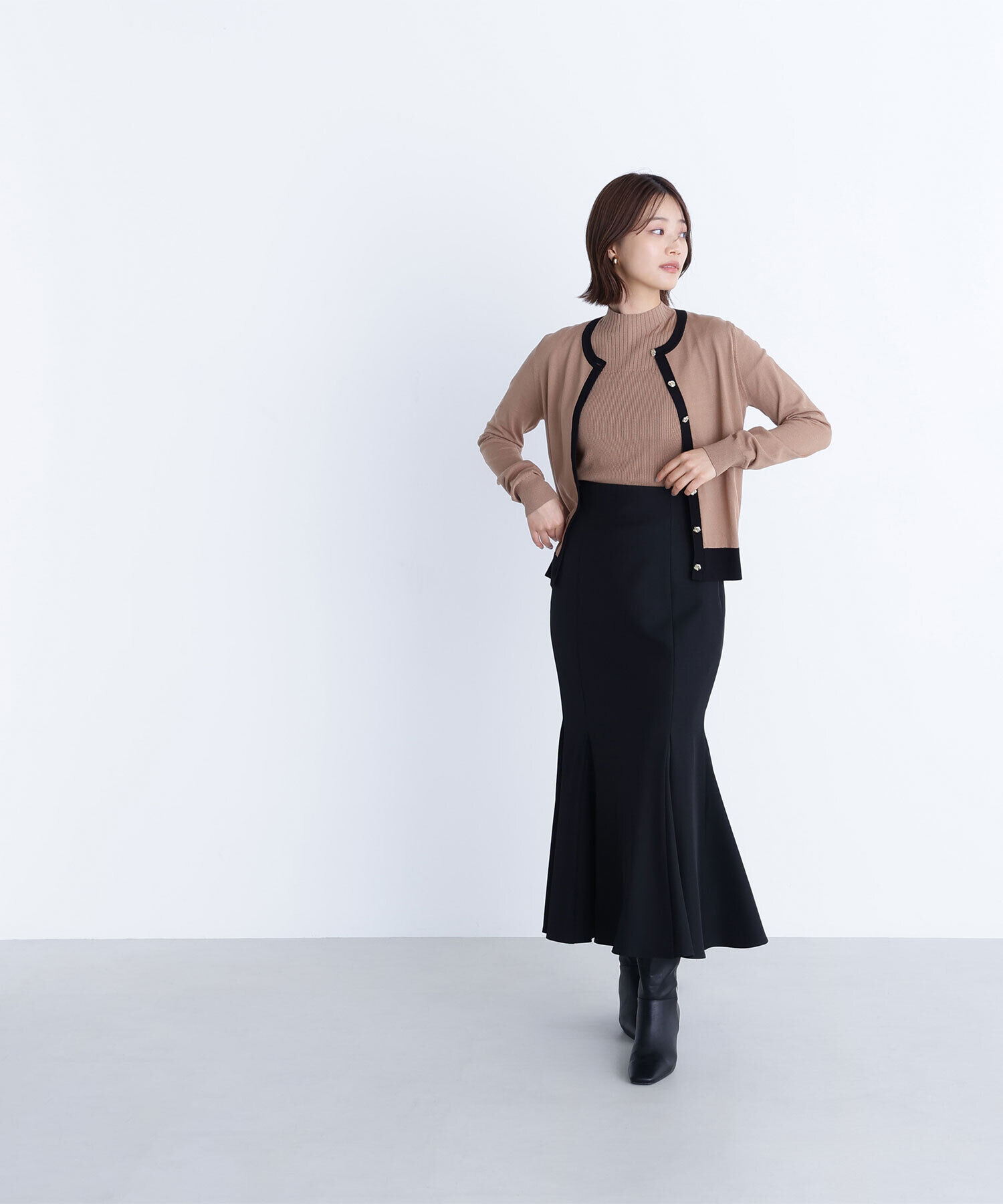  「ヘム切替マーメイドスカート」|スカート|