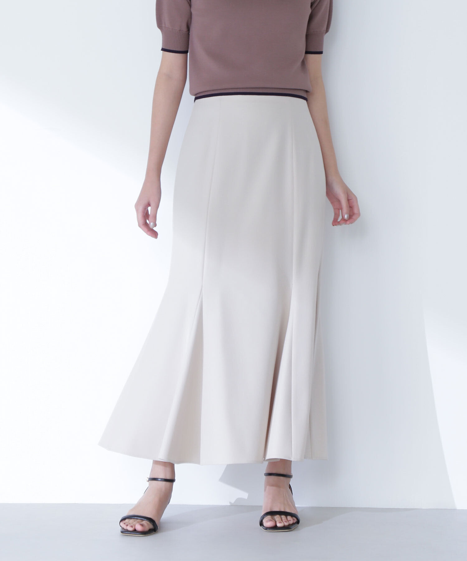  「ヘム切替マーメイドスカート」|スカート|