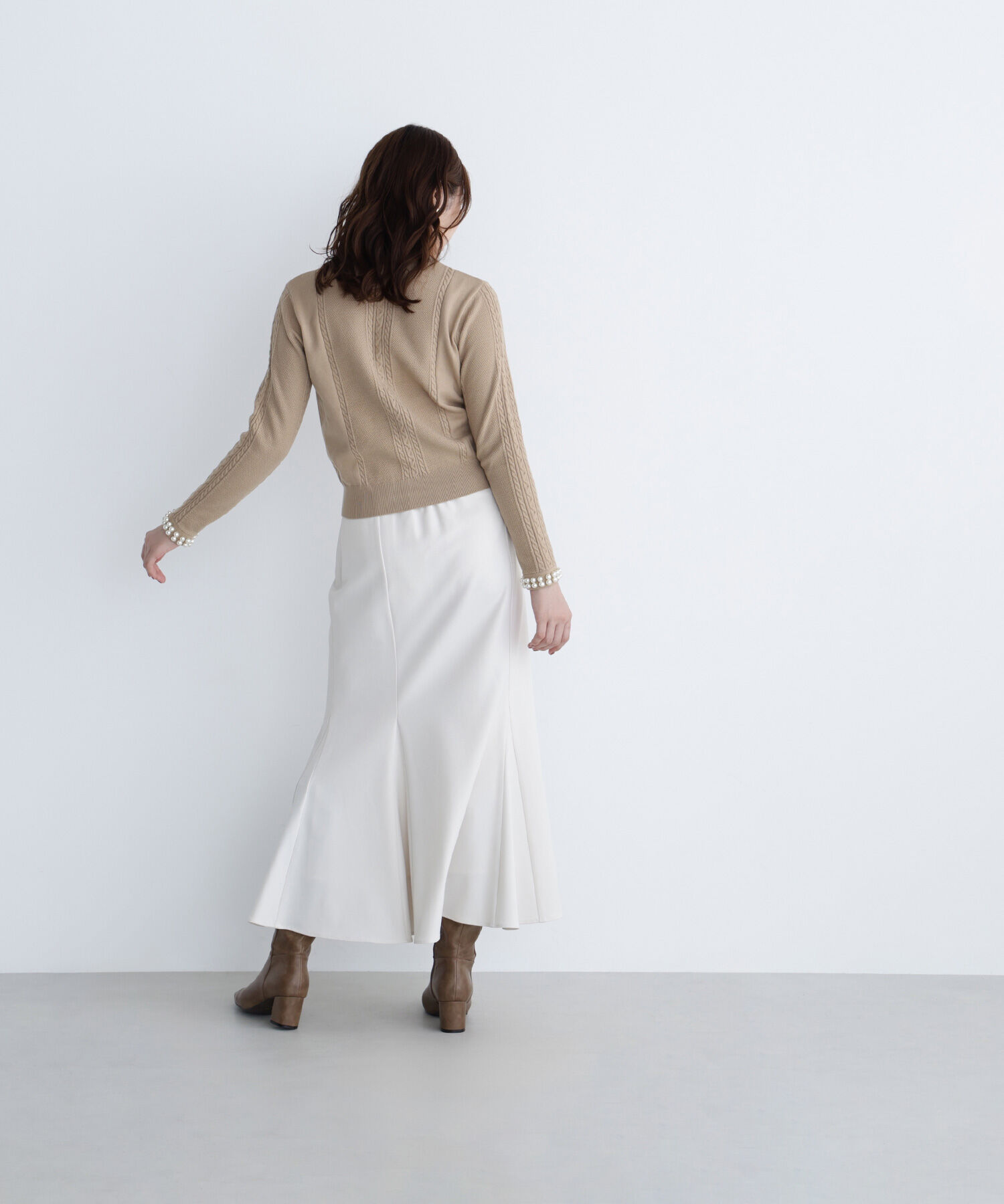  「ヘム切替マーメイドスカート」|スカート|