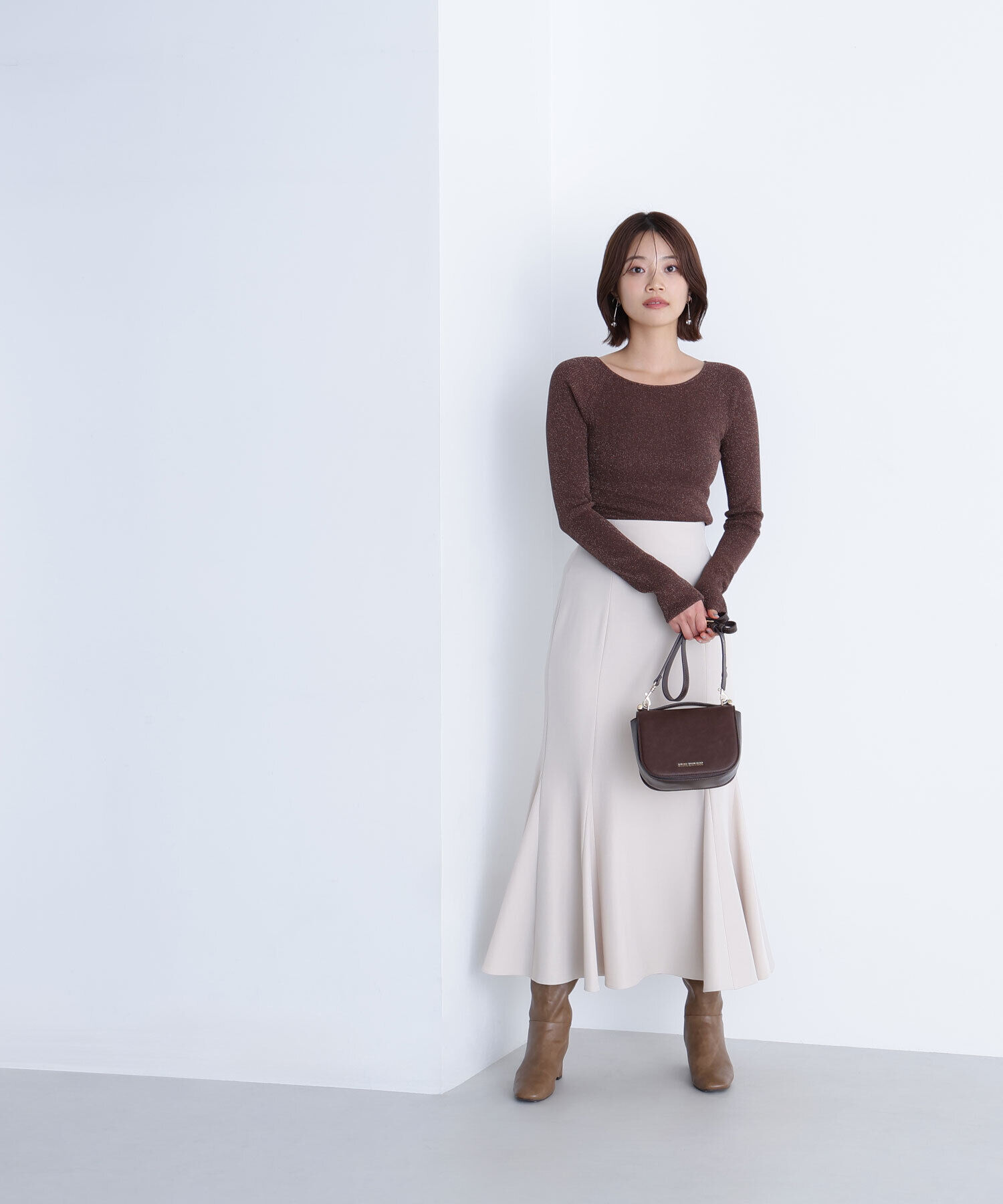  「ヘム切替マーメイドスカート」|スカート|