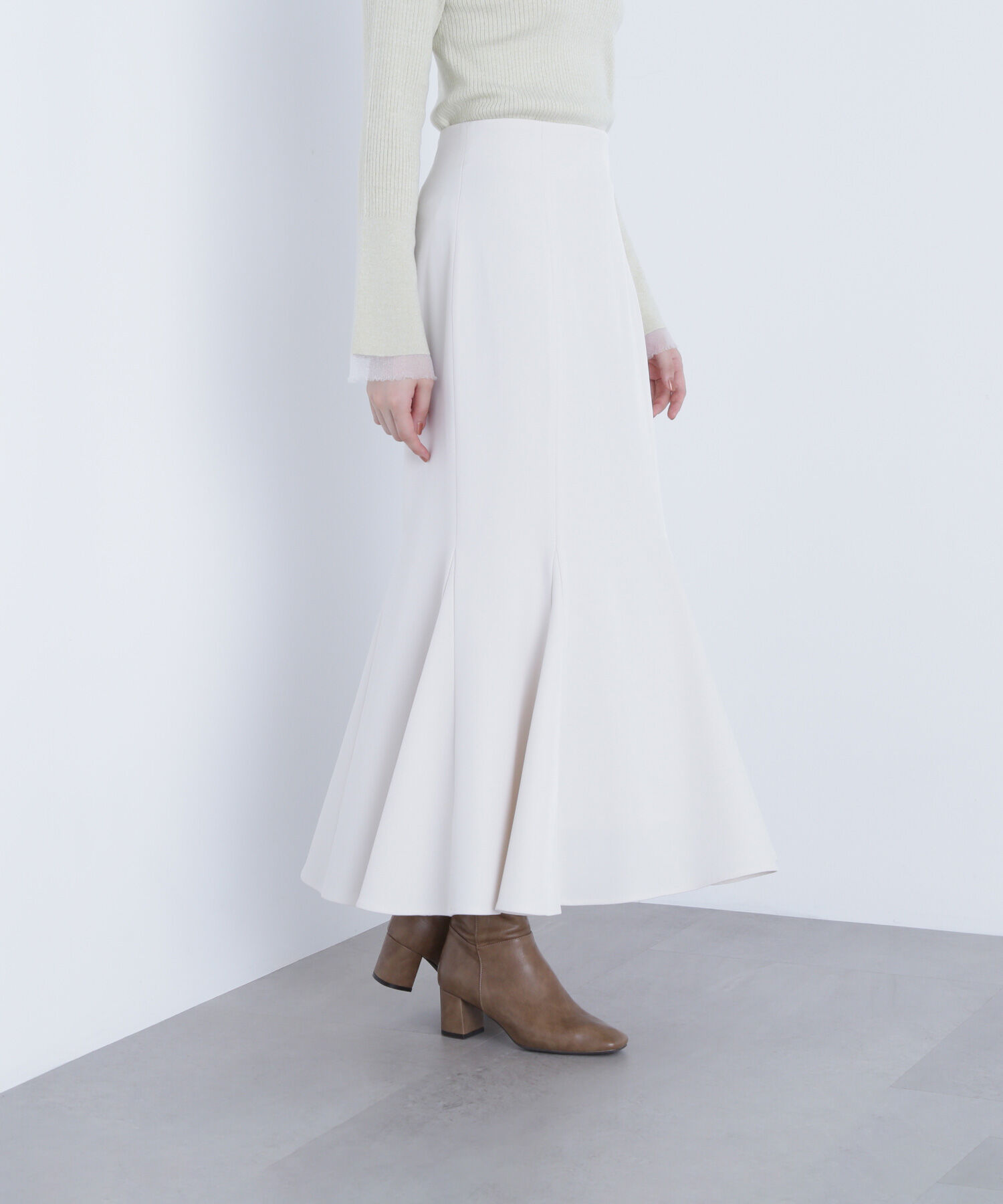  「ヘム切替マーメイドスカート」|スカート|