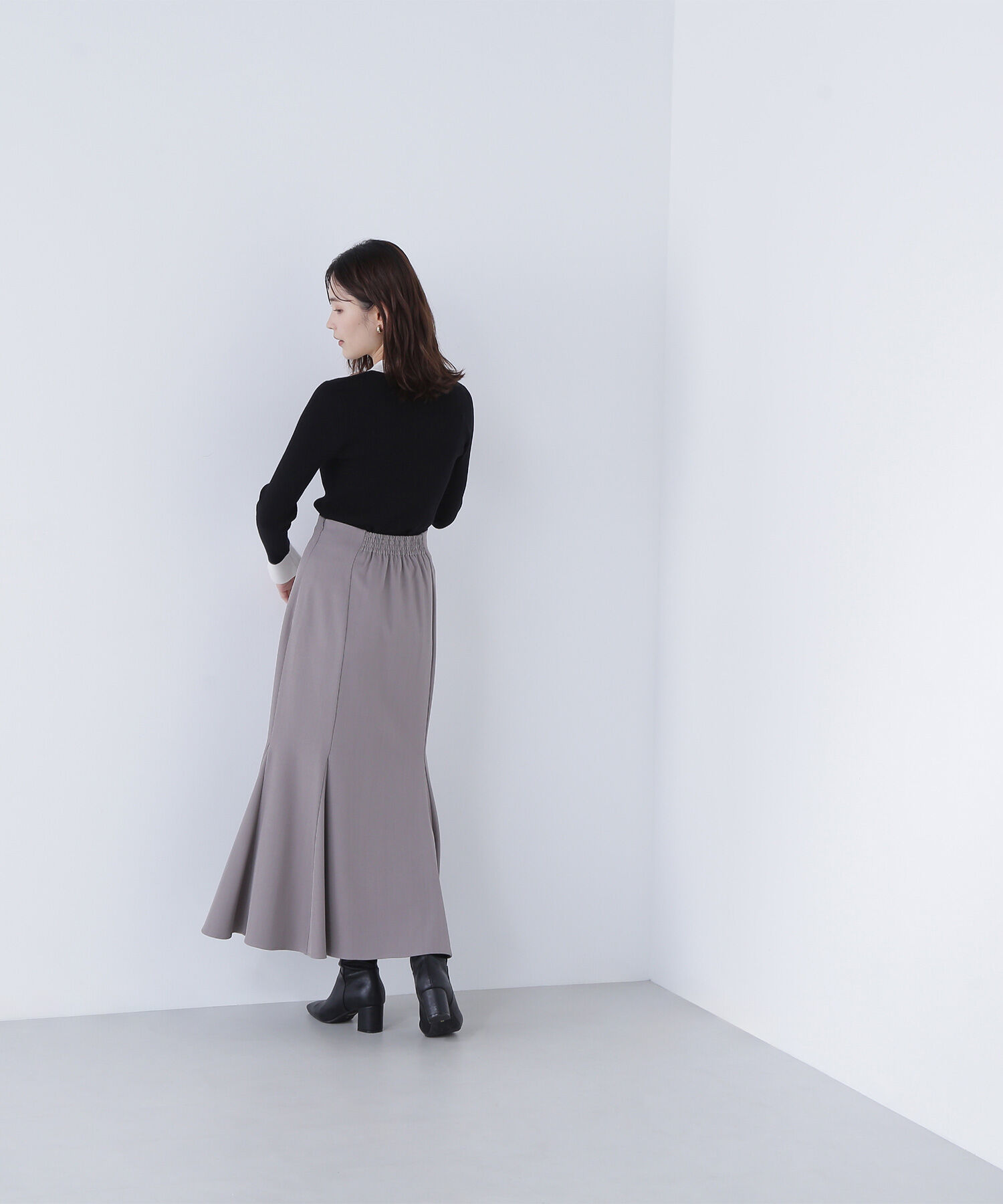  「ヘム切替マーメイドスカート」|スカート|