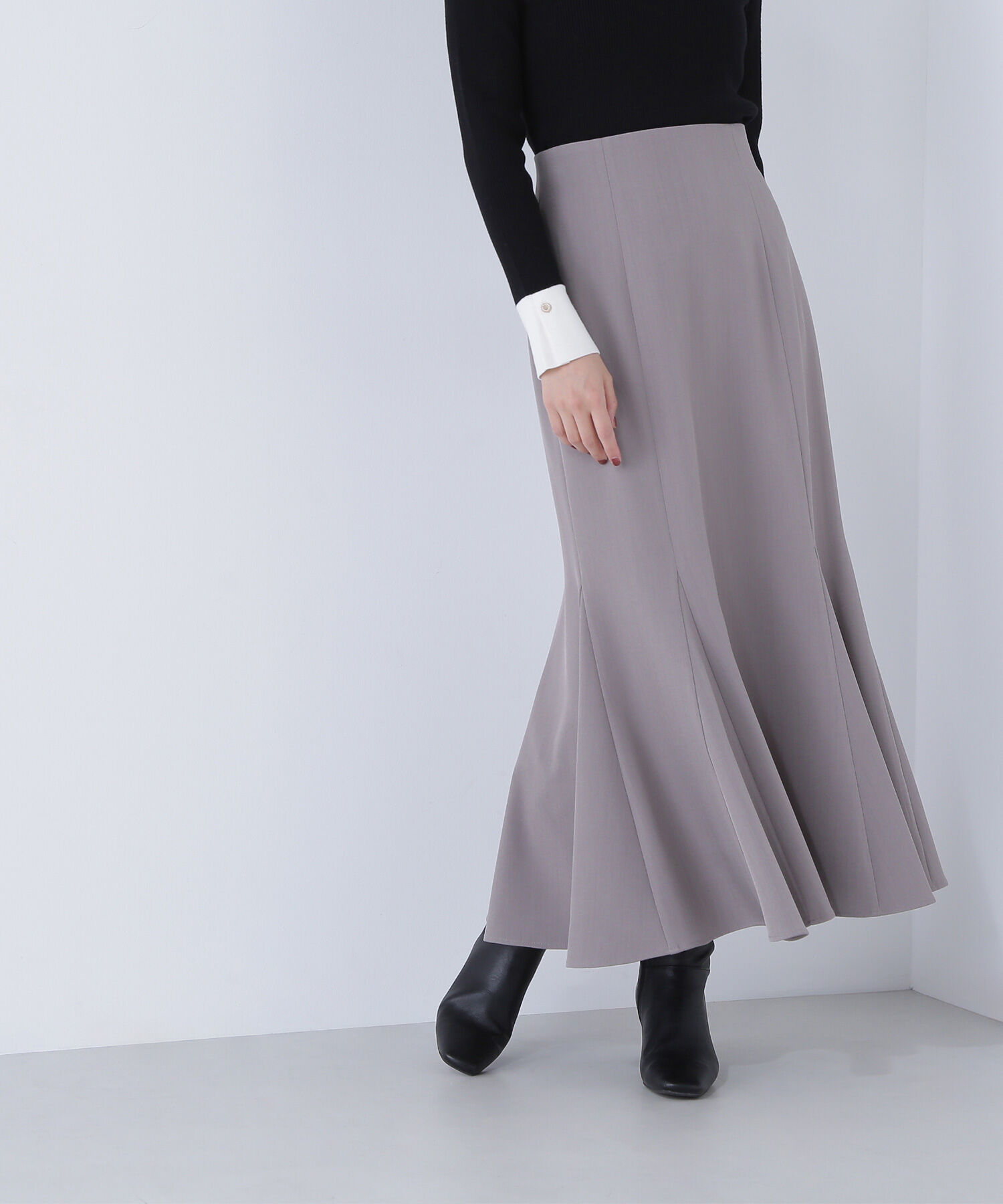  「ヘム切替マーメイドスカート」|スカート|