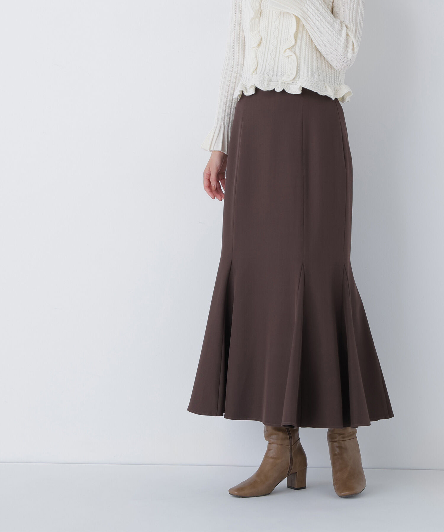  「ヘム切替マーメイドスカート」|スカート|