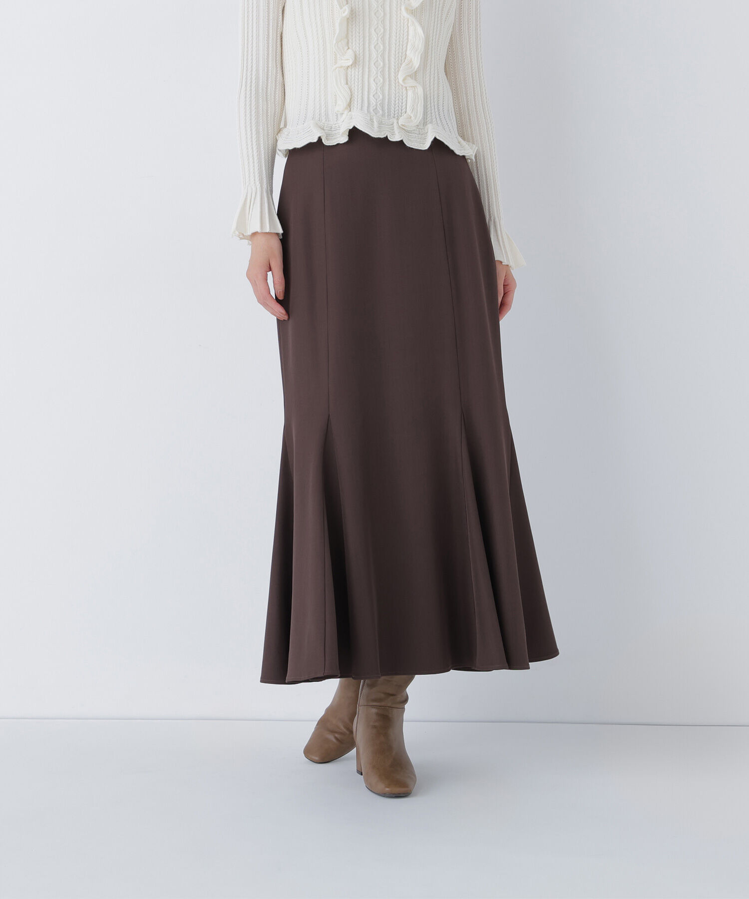  「ヘム切替マーメイドスカート」|スカート|