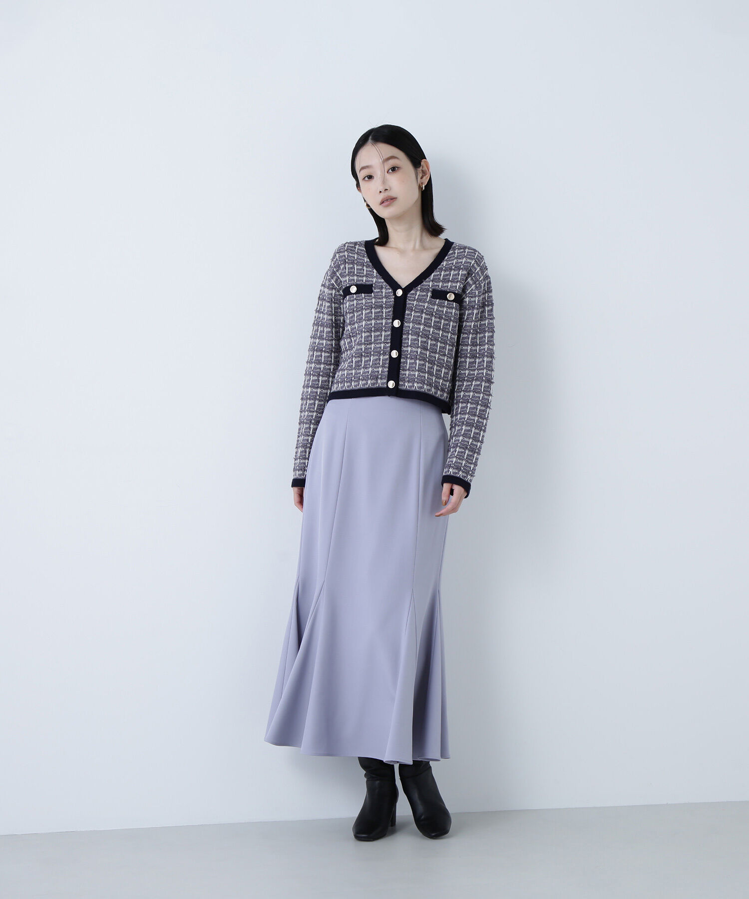  「ヘム切替マーメイドスカート」|スカート|