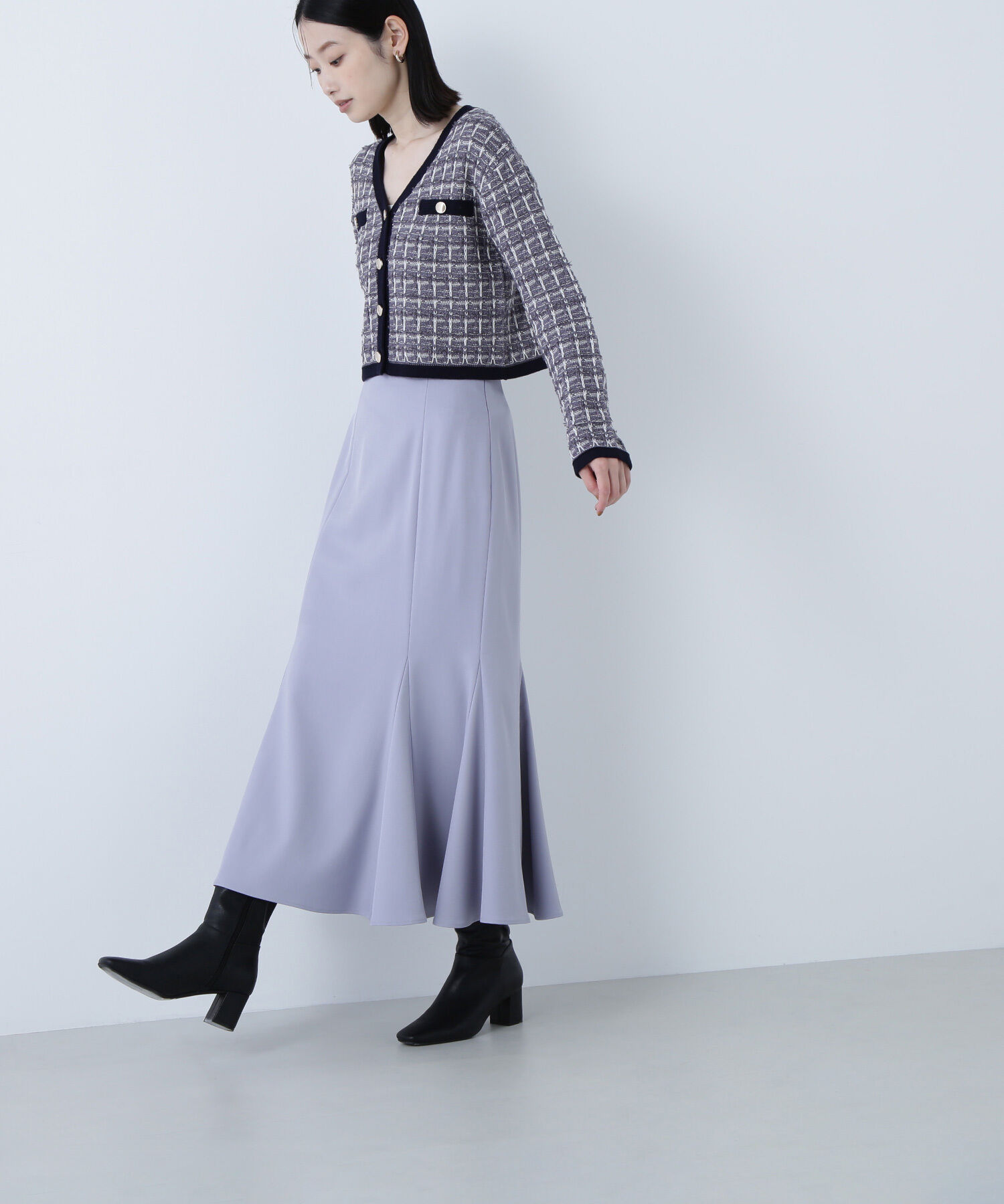  「ヘム切替マーメイドスカート」|スカート|